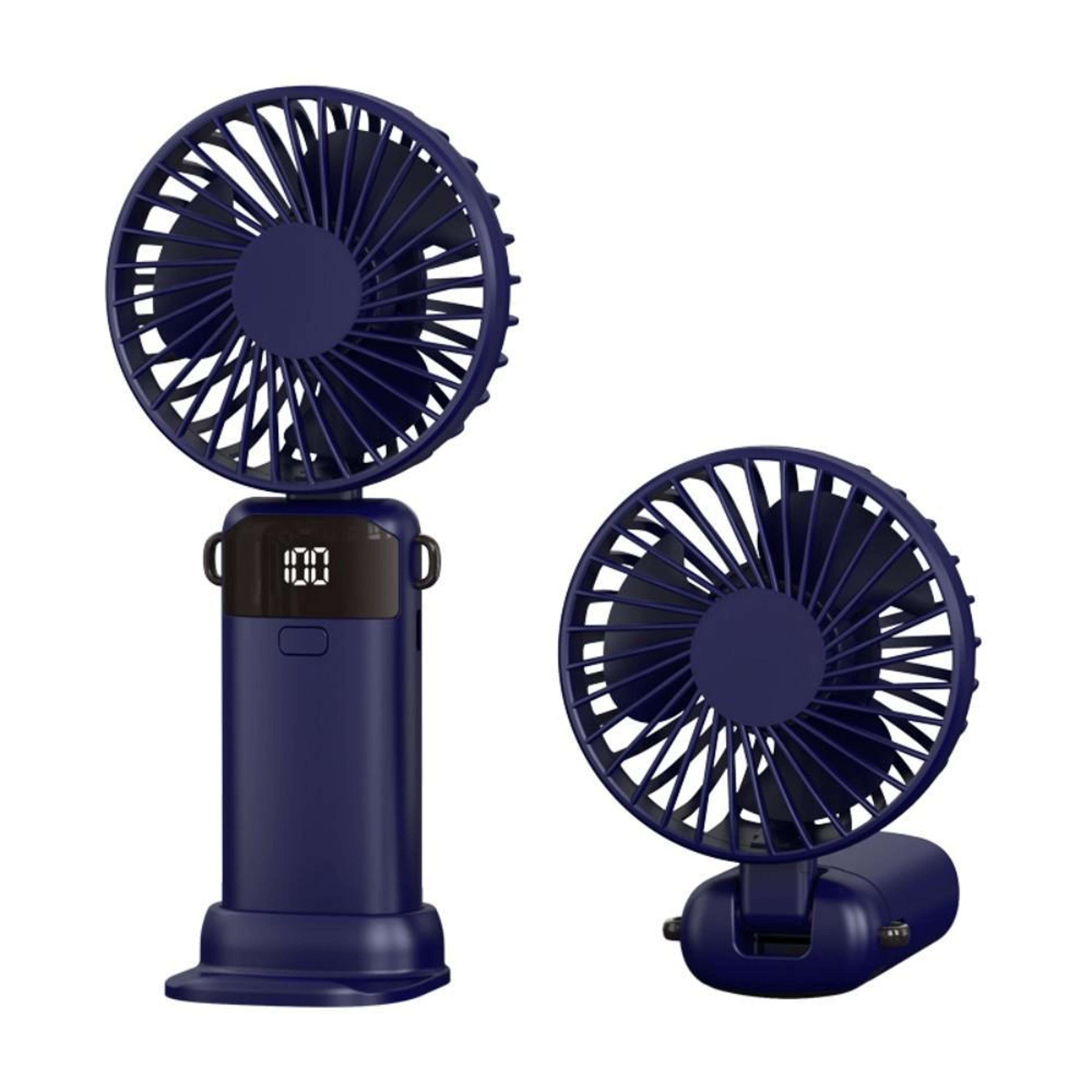 Portable Handheld Fan With Ice Cooling Foldable Design And LED Display 13