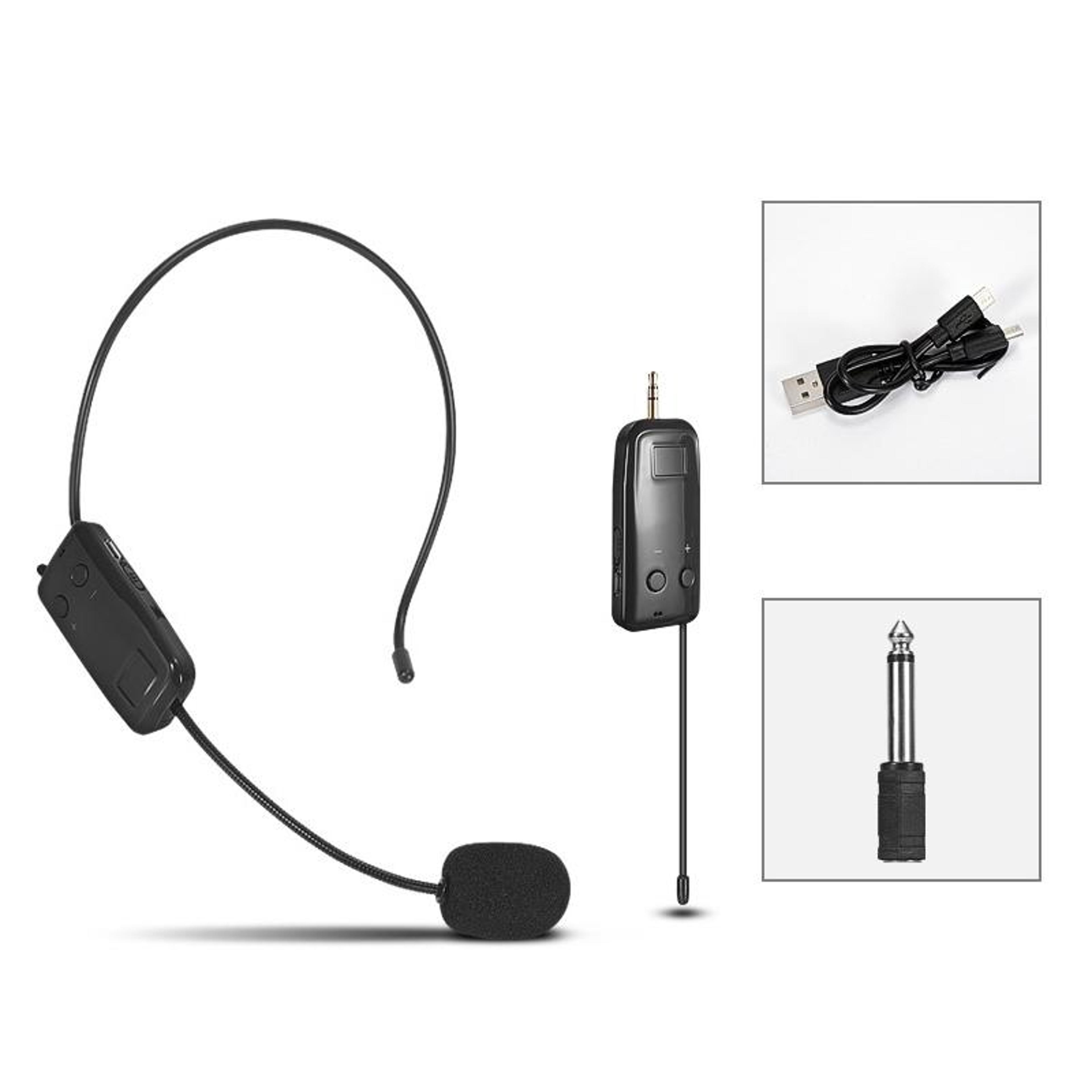 Wireless Headset Microphone With Noise Reduction And 30m Range 0