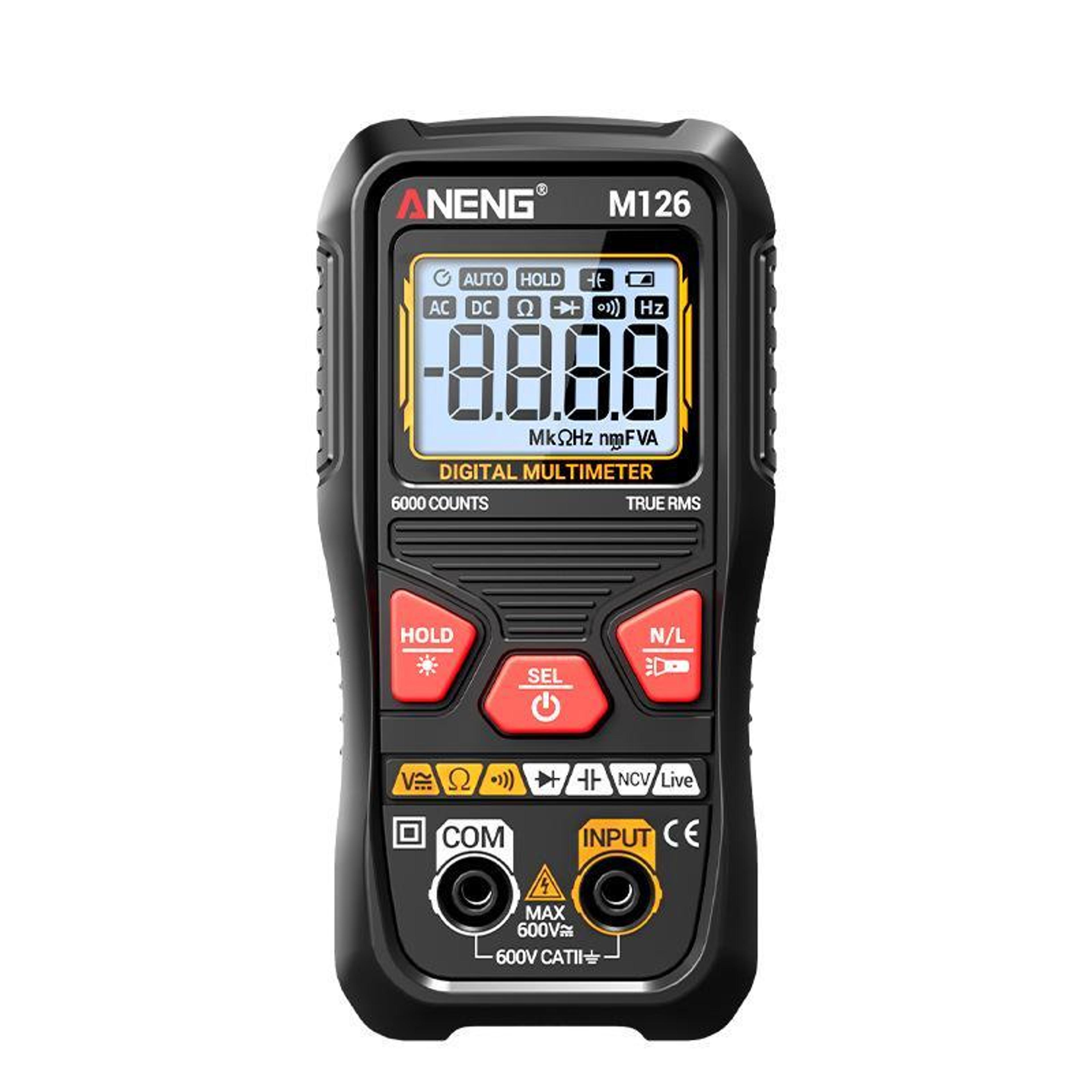 Digital Multimeter With NCV Voltage Tester And 6000Count Backlit Display 0