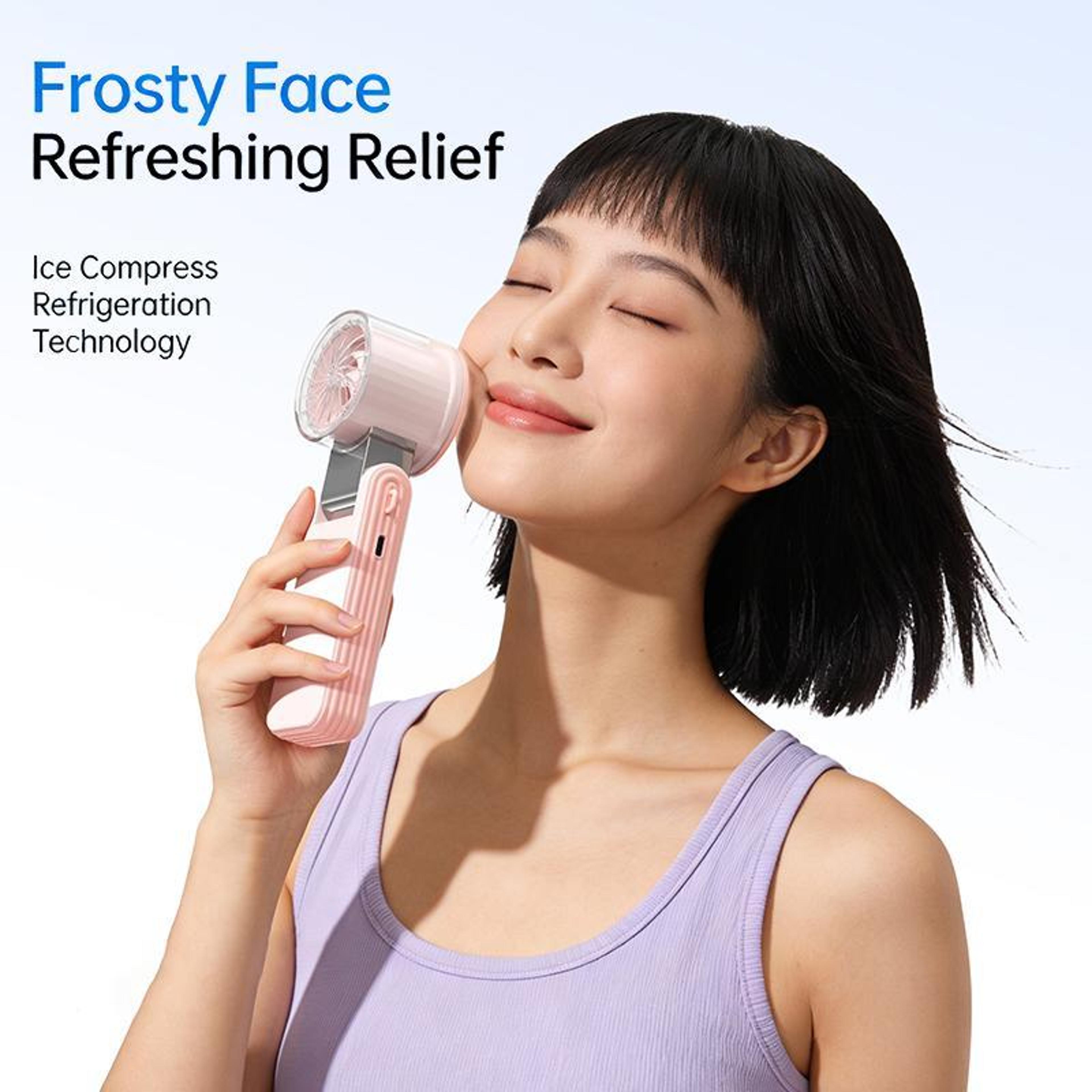 Portable Handheld Turbo Fan With 199 Speeds Digital Display And Foldable Design 9