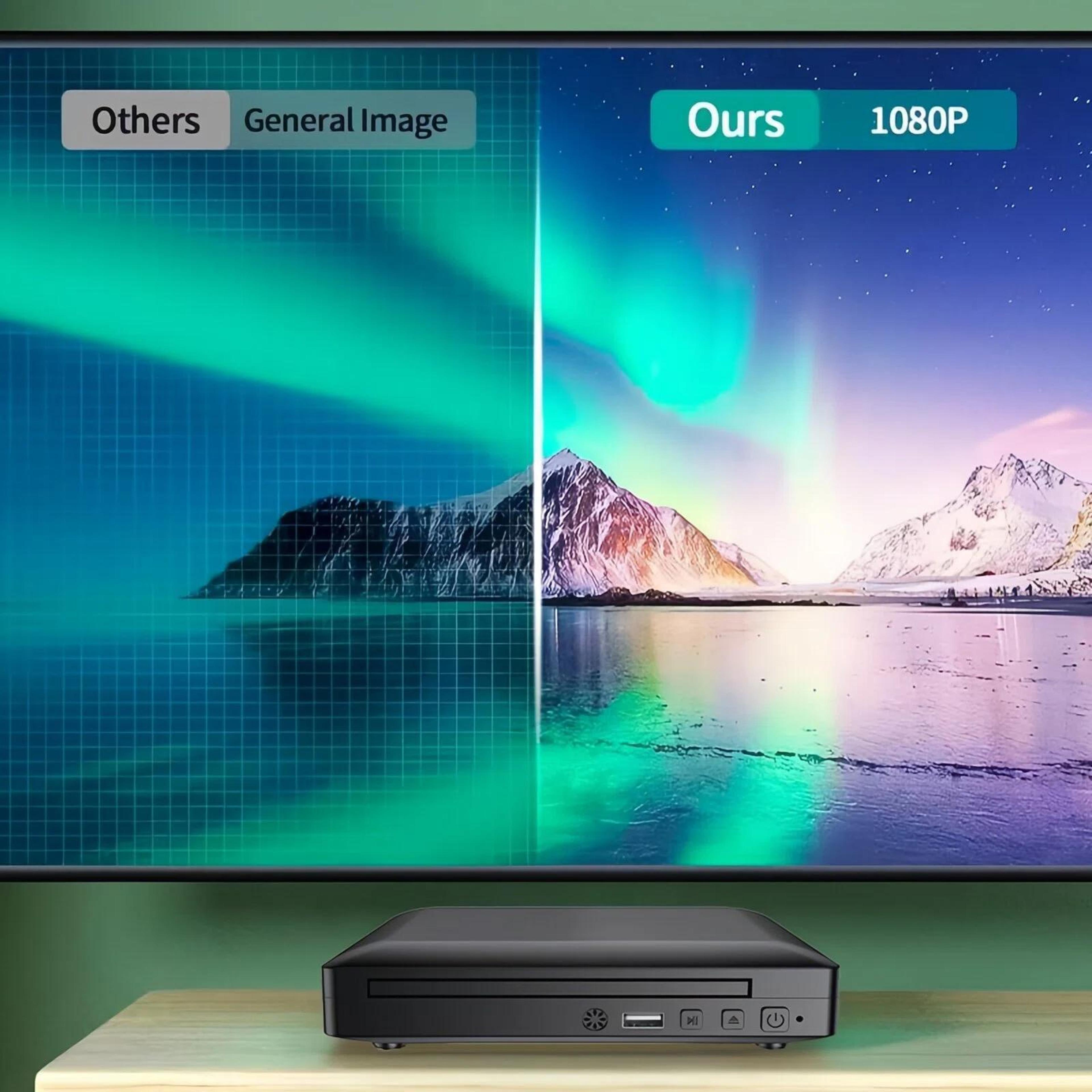 Compact DVD Player For TV With HDMI USB And RCA Remote Control 3