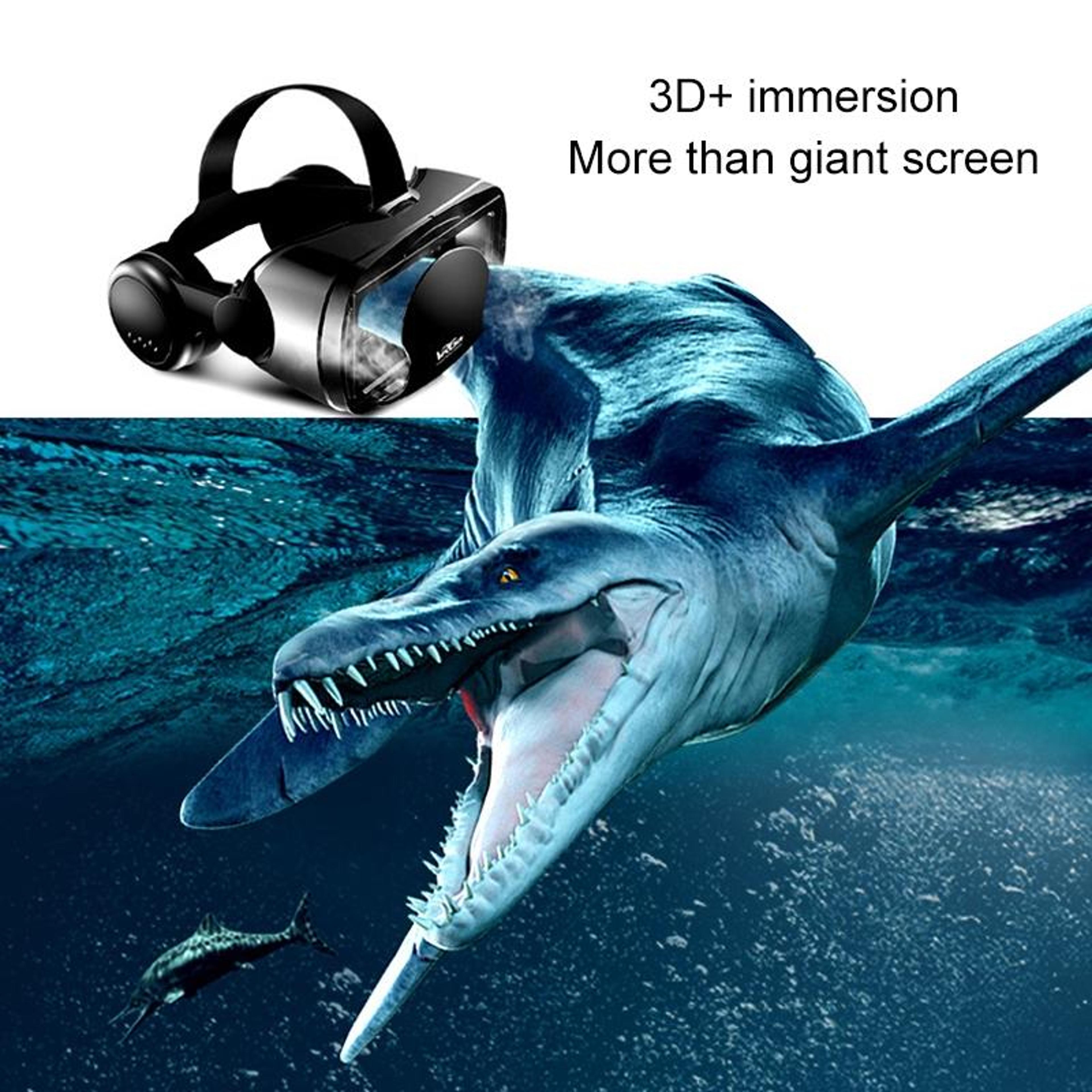 VRG Pro 3D VR Headset With Audio 120 WideAngle Lenses For 57 Inch Smartphones 6