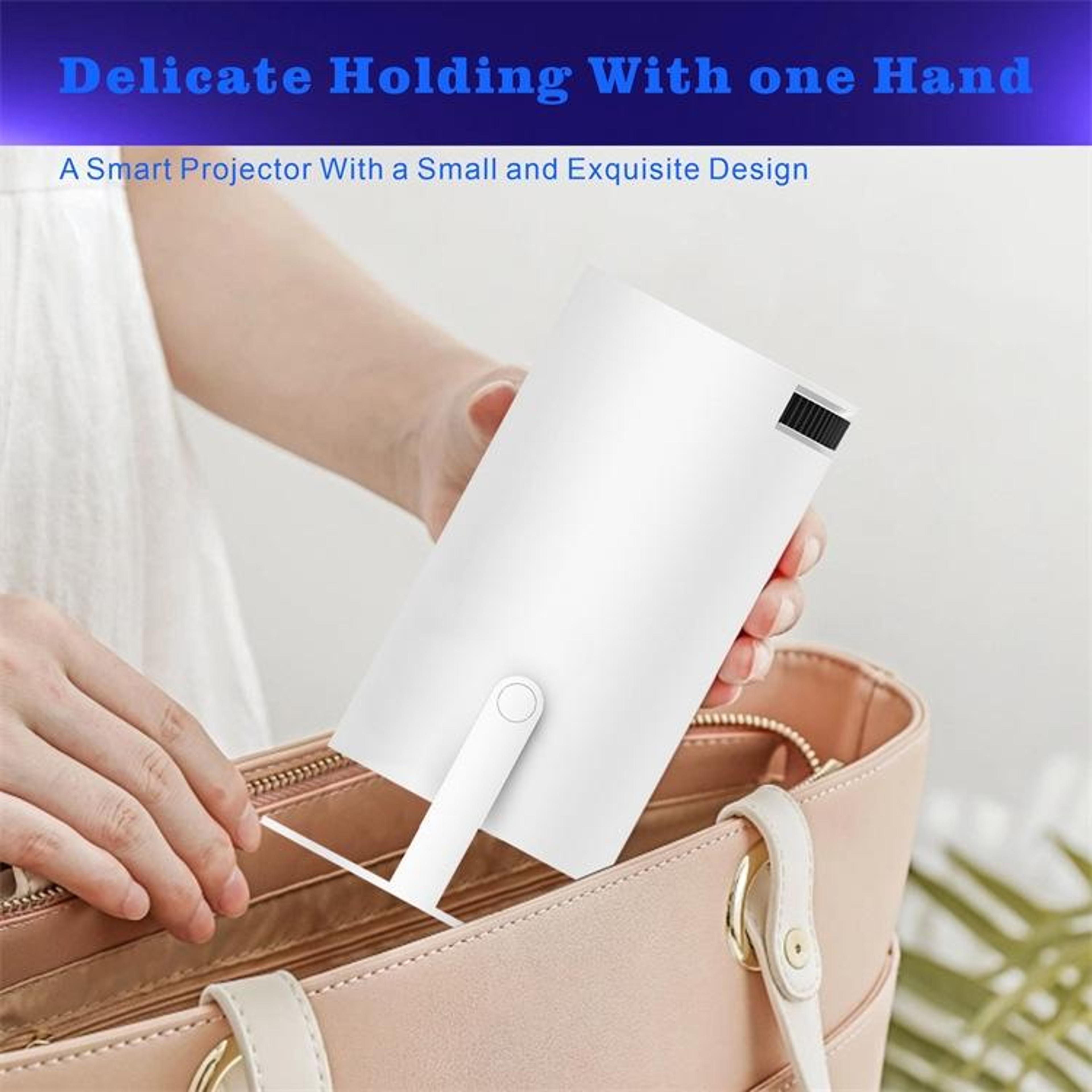 Portable Smart Projector With Android 11 WiFi 6 And 180 Rotating Stand 6