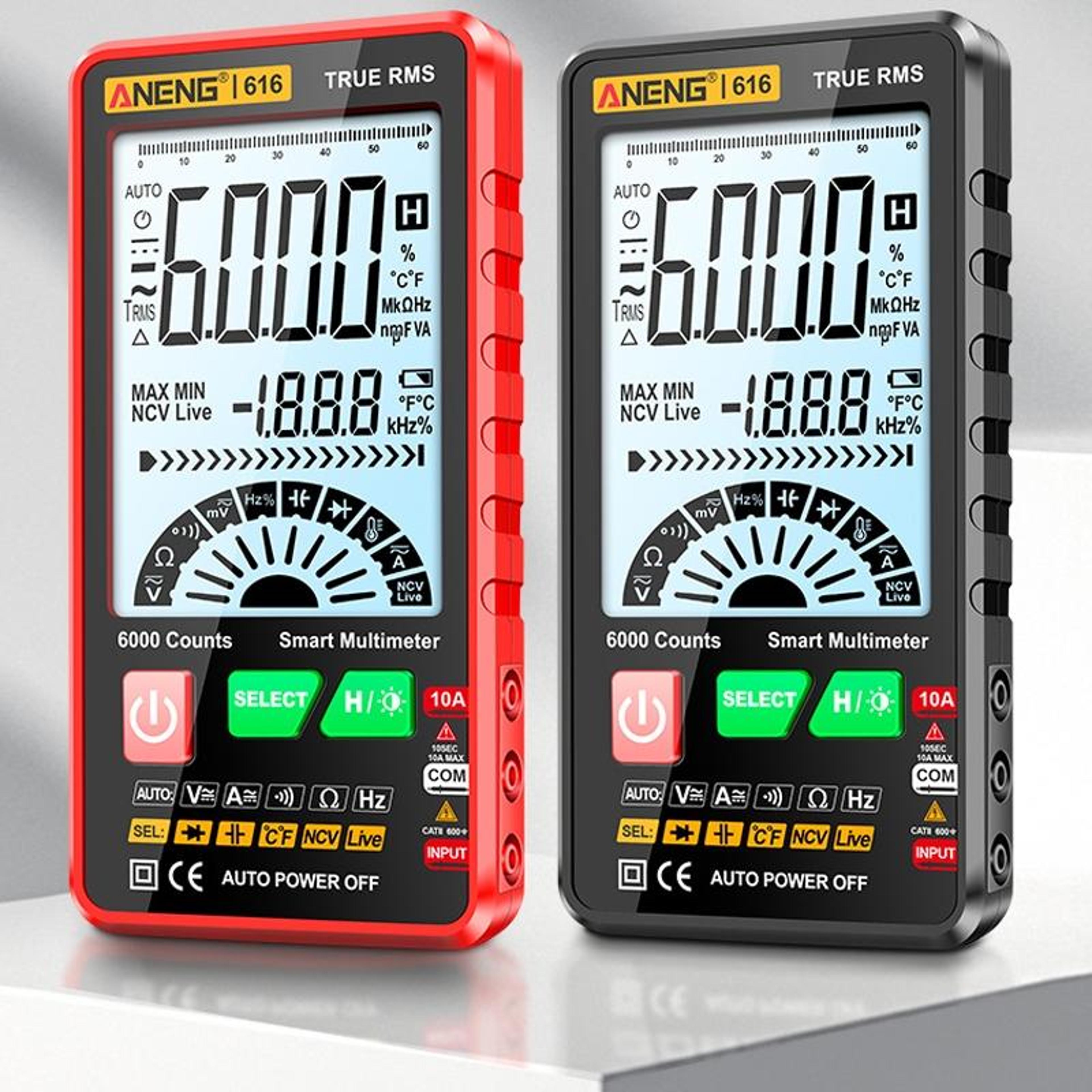 Digital Multimeter With Auto Ranging Multimeter Function And Capacitance Tester 1