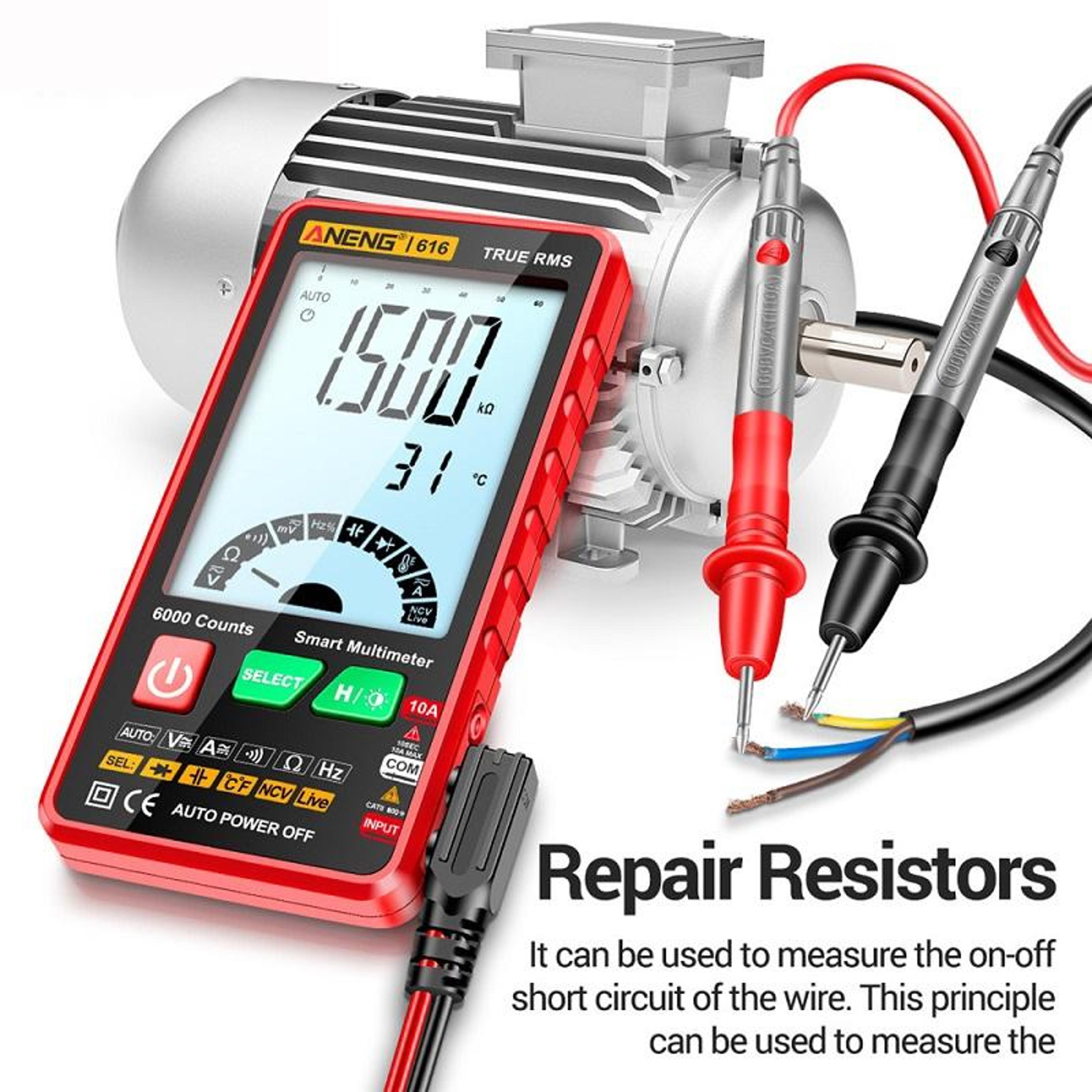 Digital Multimeter With Auto Ranging Multimeter Function And Capacitance Tester 4
