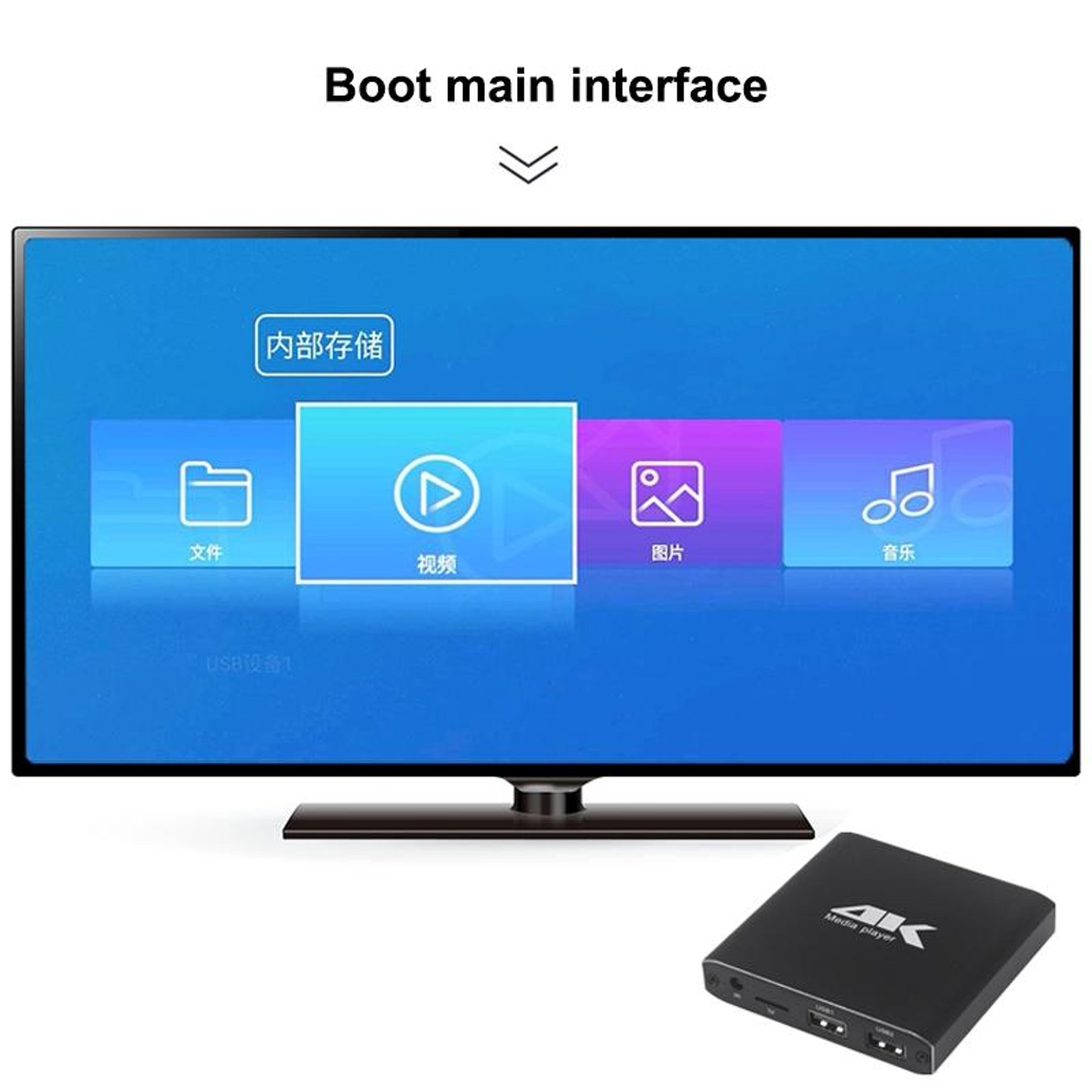 4K HD Media Player With Auto Loop Playback USB And SD Digital Signage Player 3