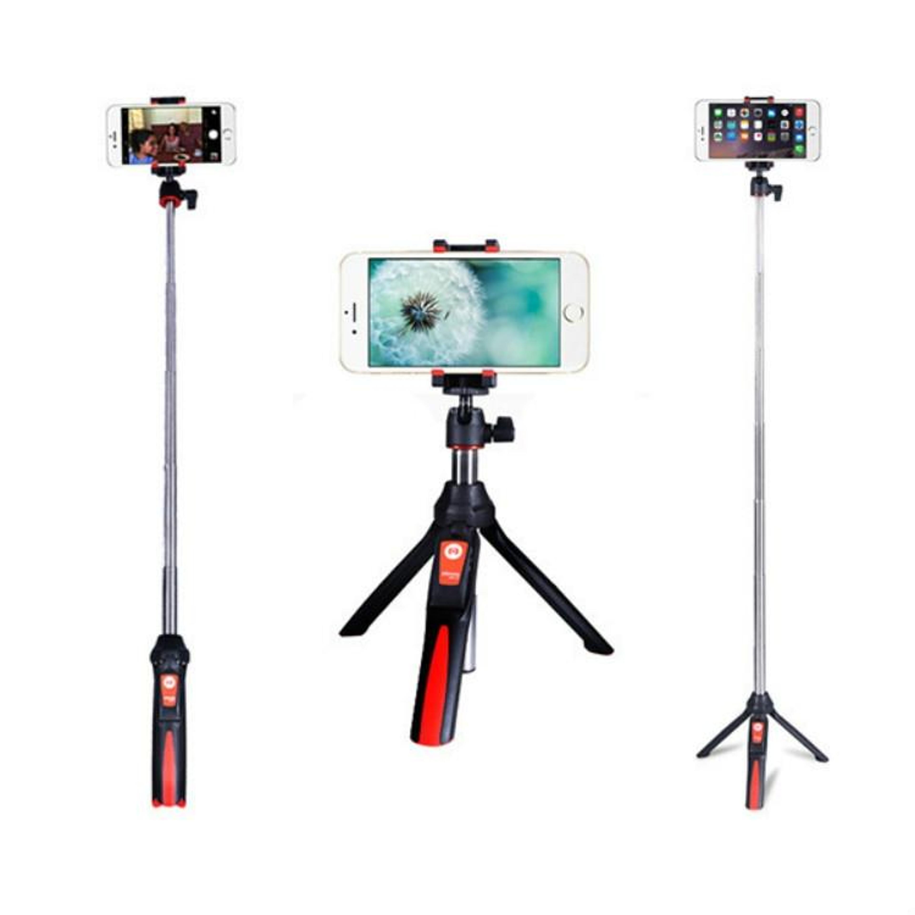 Bluetooth Selfie Stick Tripod With Remote And Adjustable Phone Stand 2