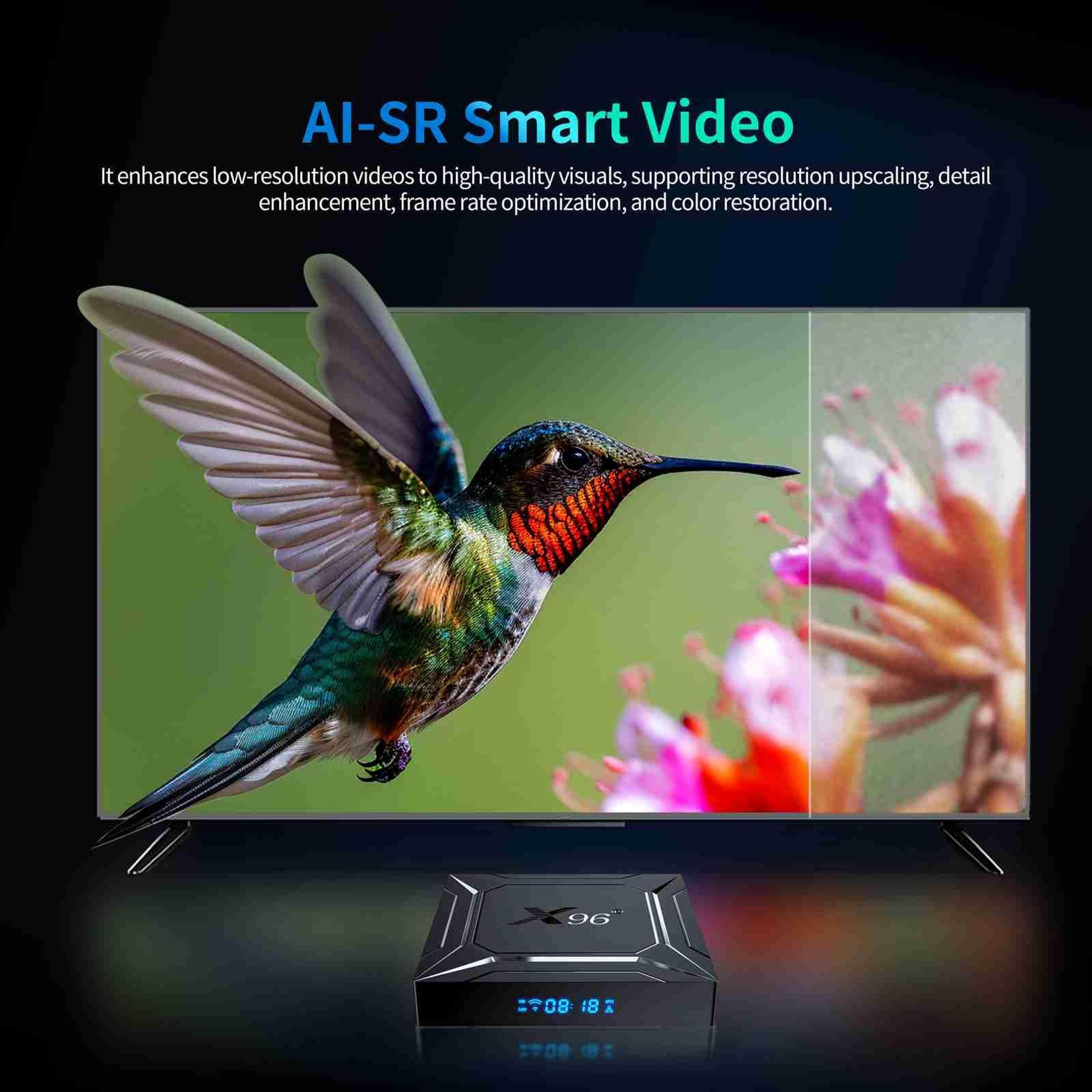 X96 Android 14 TV Box 4K Streaming And DualBand WiFi 7