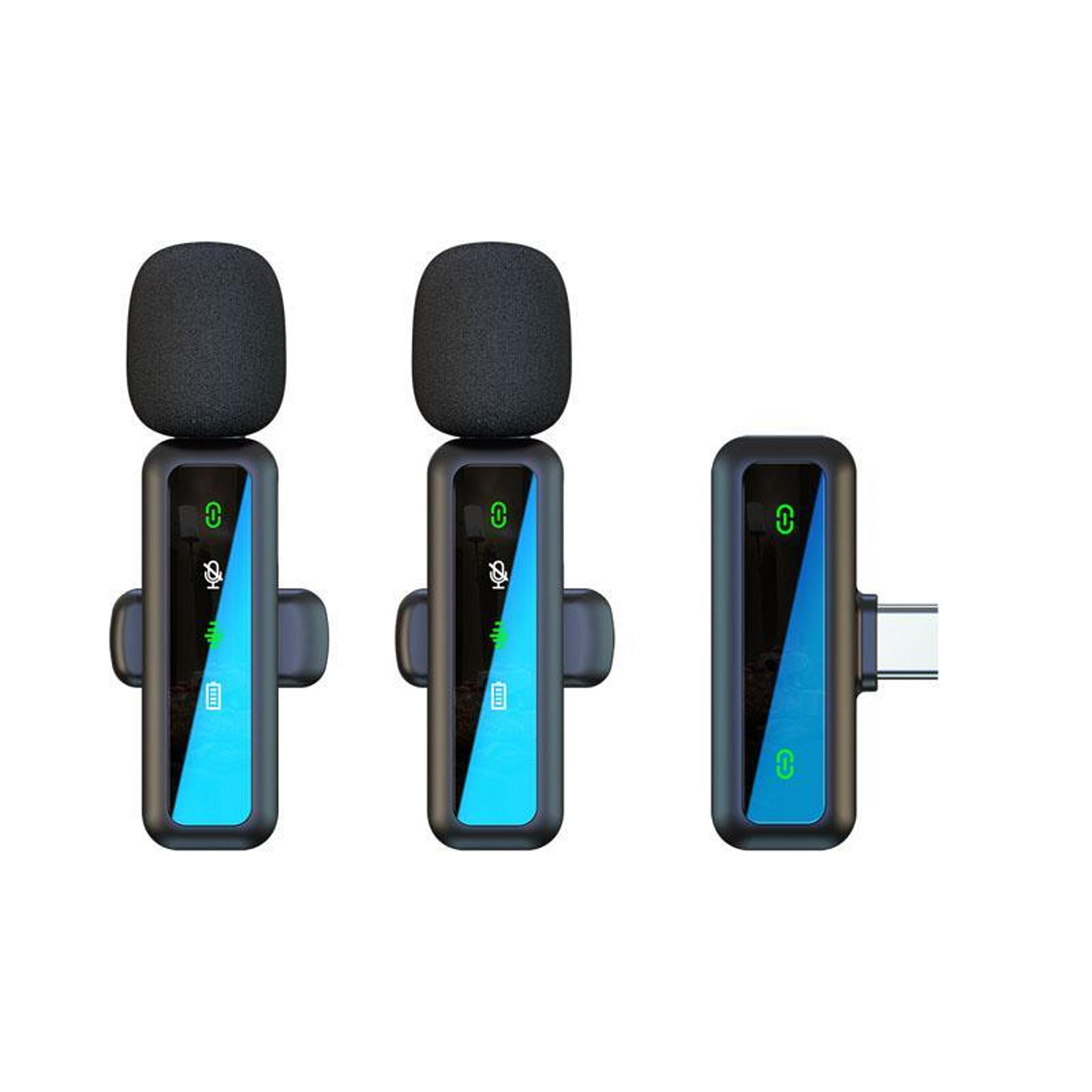 H63 Wireless Lavalier Microphone With Noise Cancellation For Video Recording And Live Streaming 0