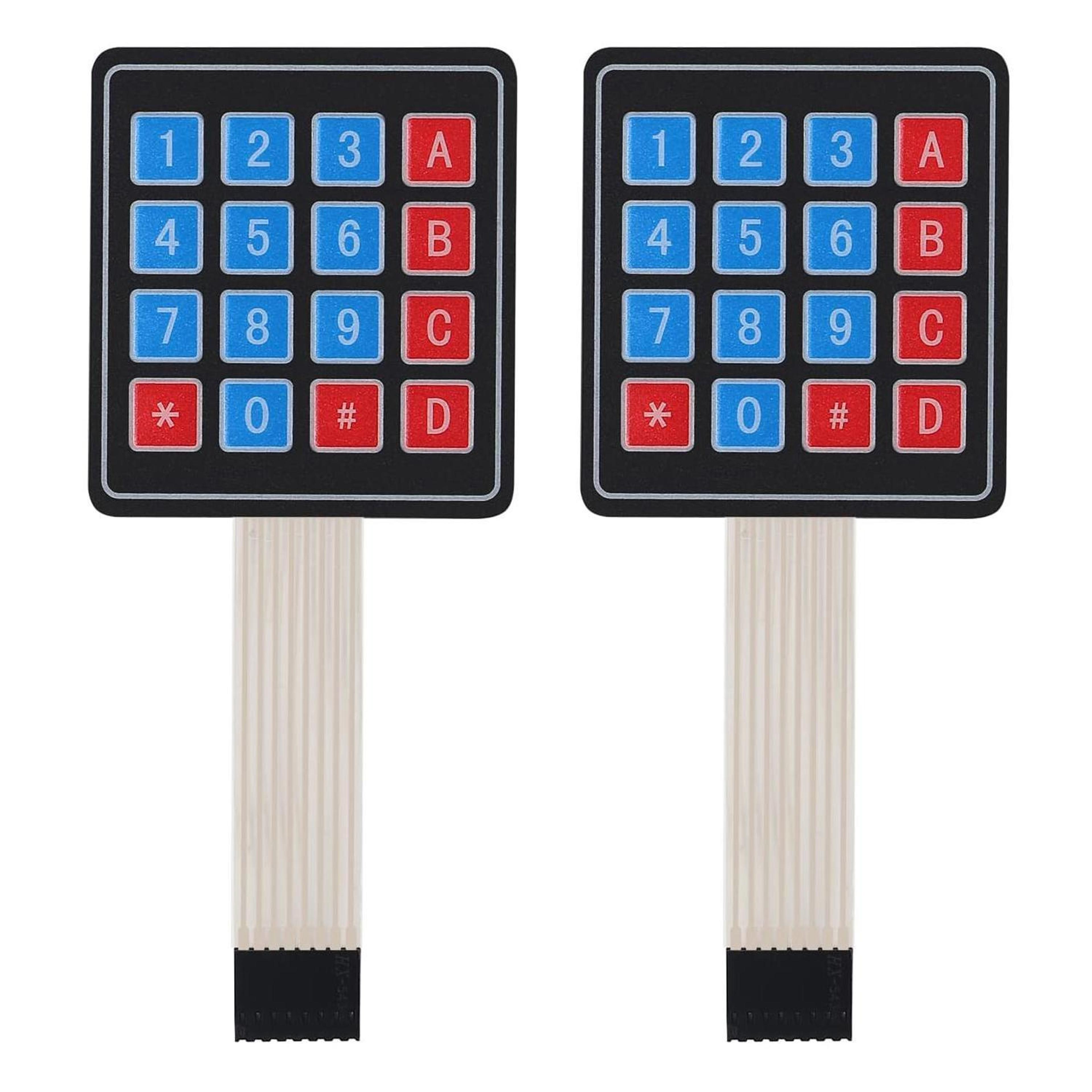 2PCS Membrane Keypad Matrix Switch For Arduino DIY Electronics  Control Panels 5