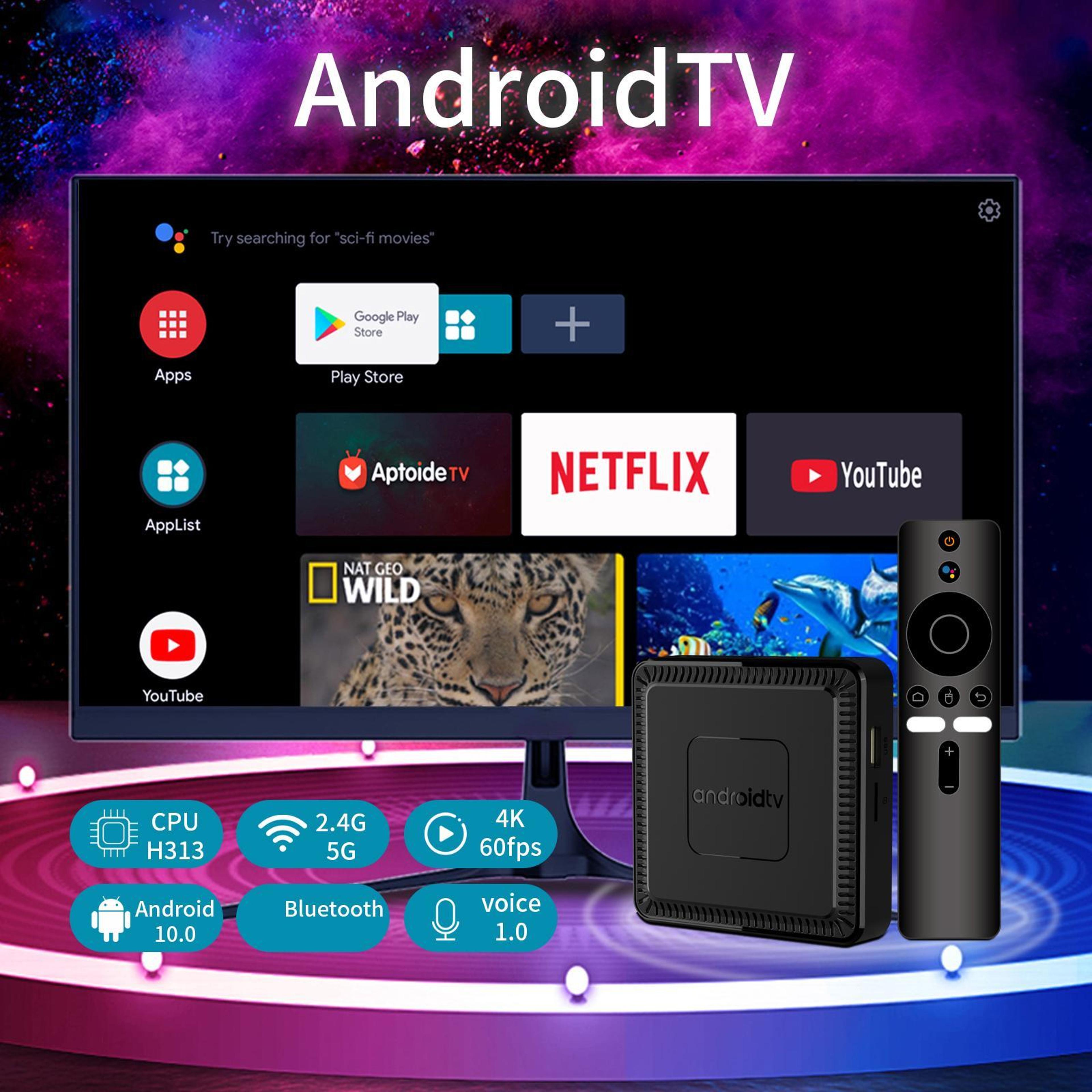 Q7 4K Android TV Box With Dual Band WiFi Bluetooth 52 And Remote Control 1