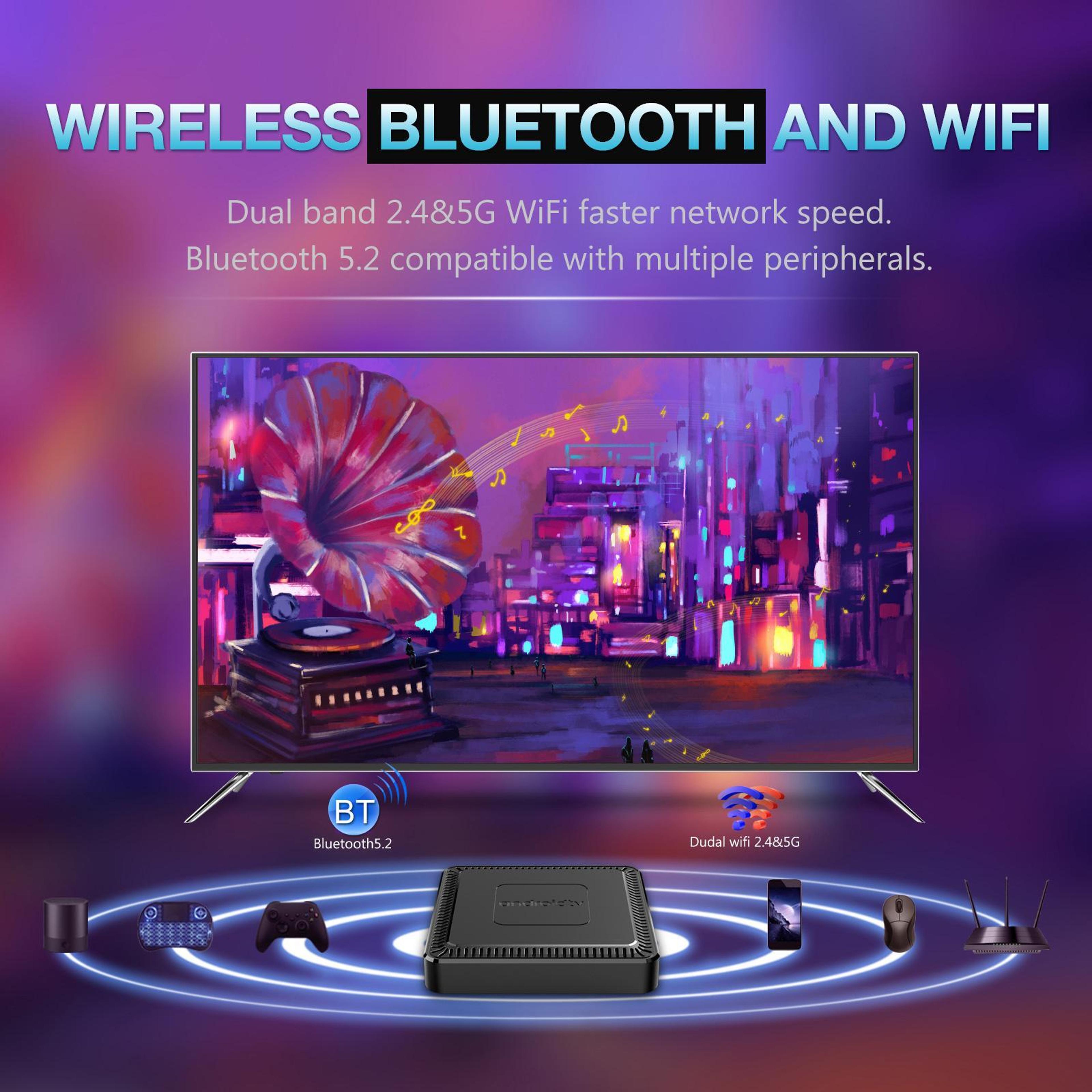 Q7 4K Android TV Box With Dual Band WiFi Bluetooth 52 And Remote Control 3