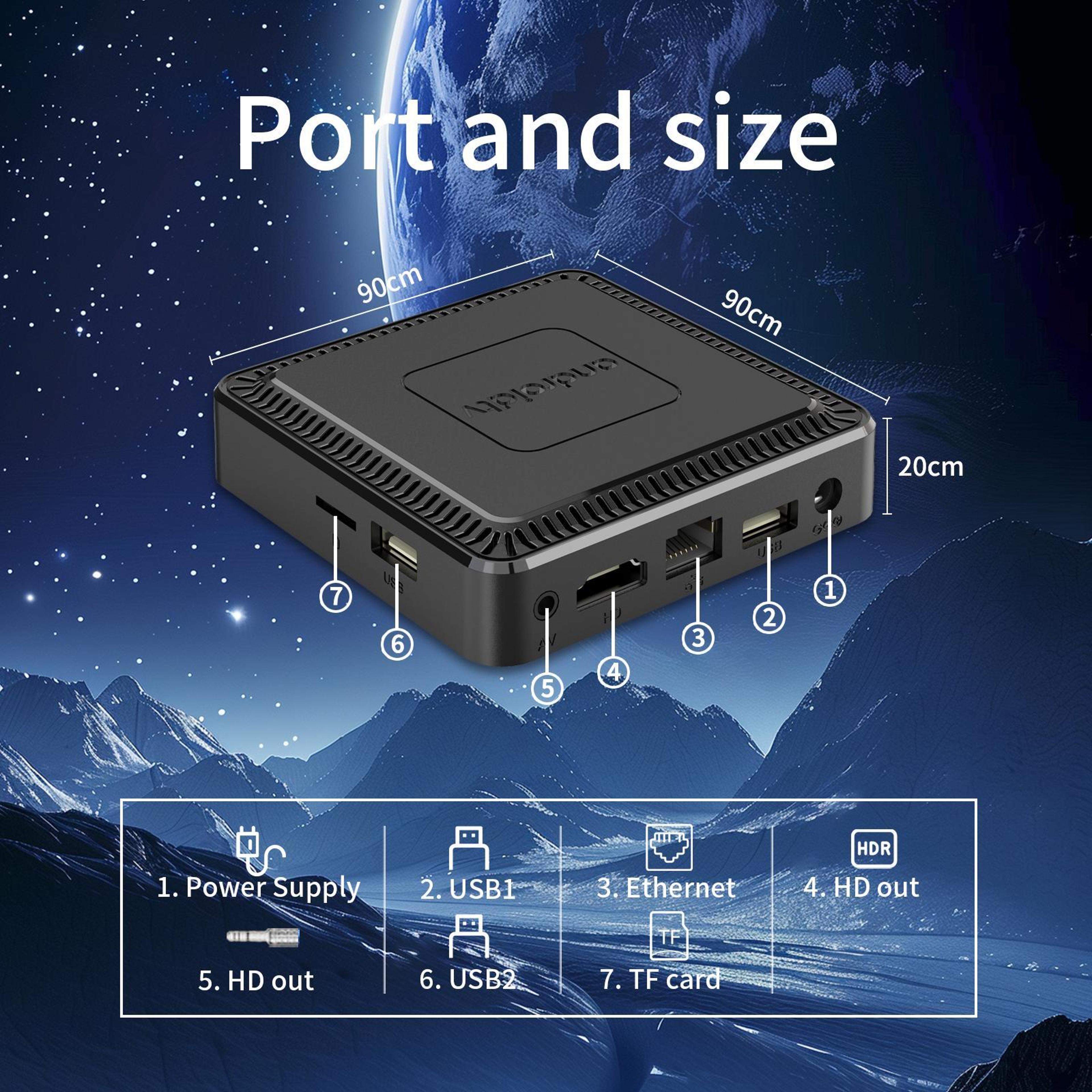 Q7 4K Android TV Box With Dual Band WiFi Bluetooth 52 And Remote Control 10