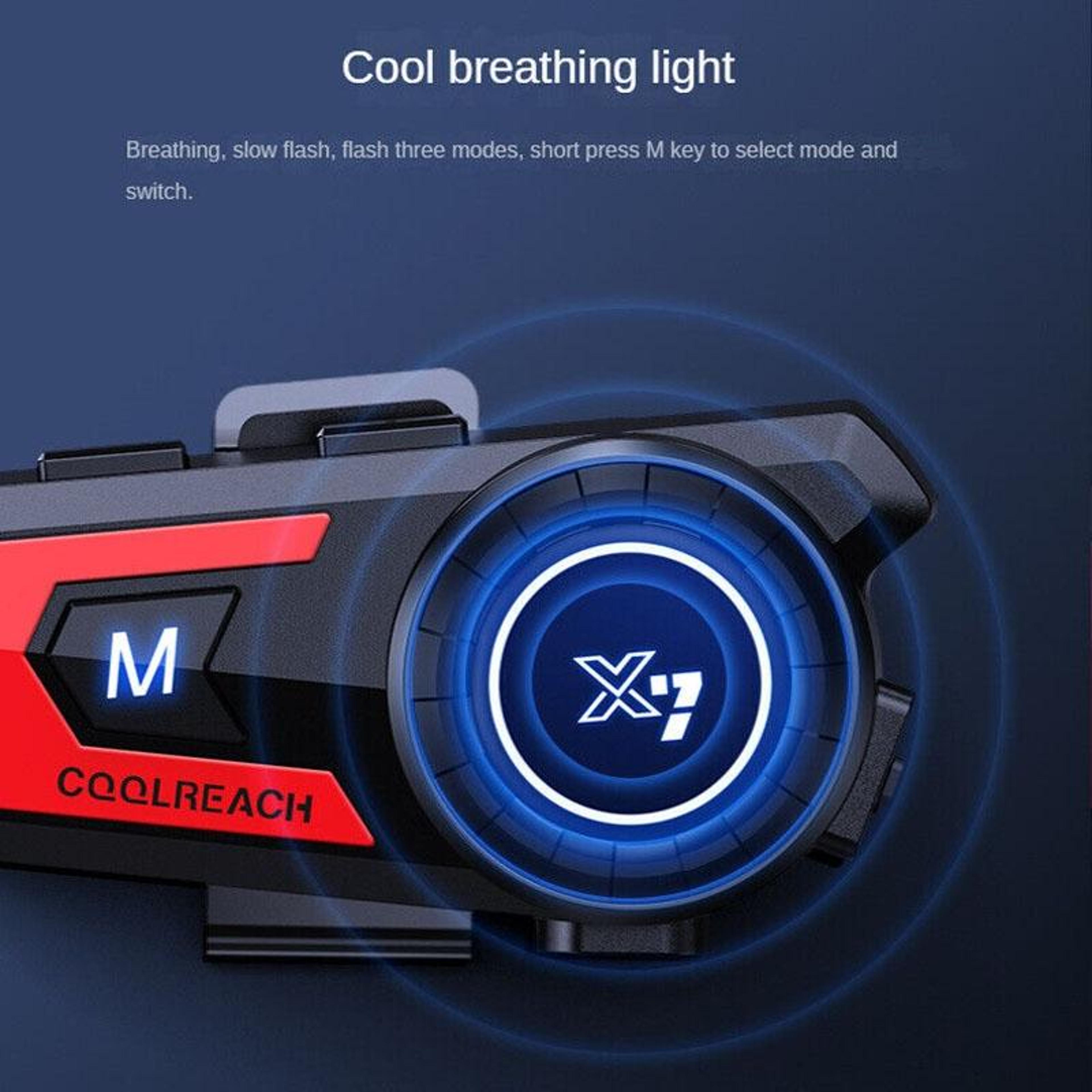 X7 Motorcycle Helmet Bluetooth Headset With Noise Reduction And 40H Playback 5