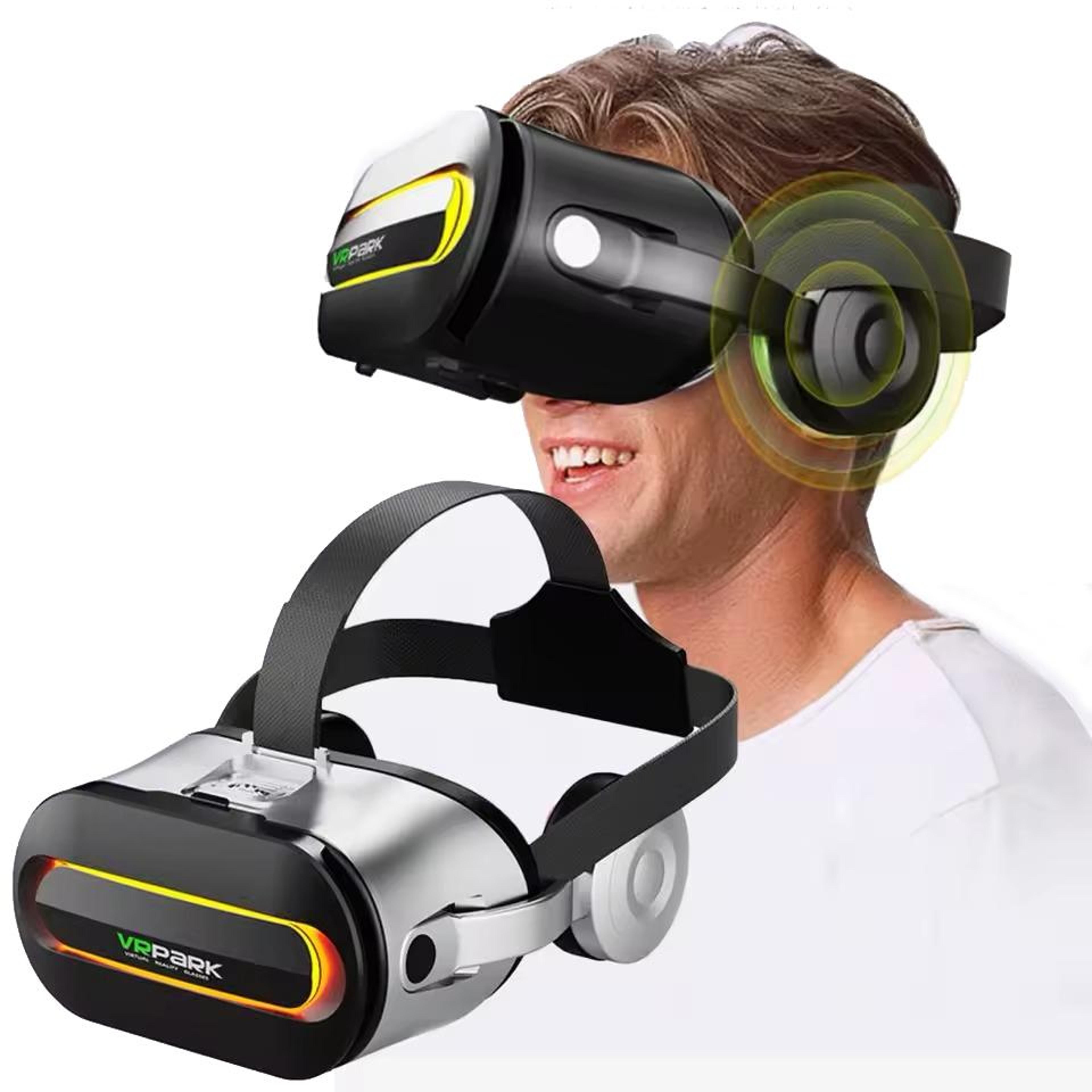 j60 vr headset with built-in headphones and bluetooth 5.0 for smartphones