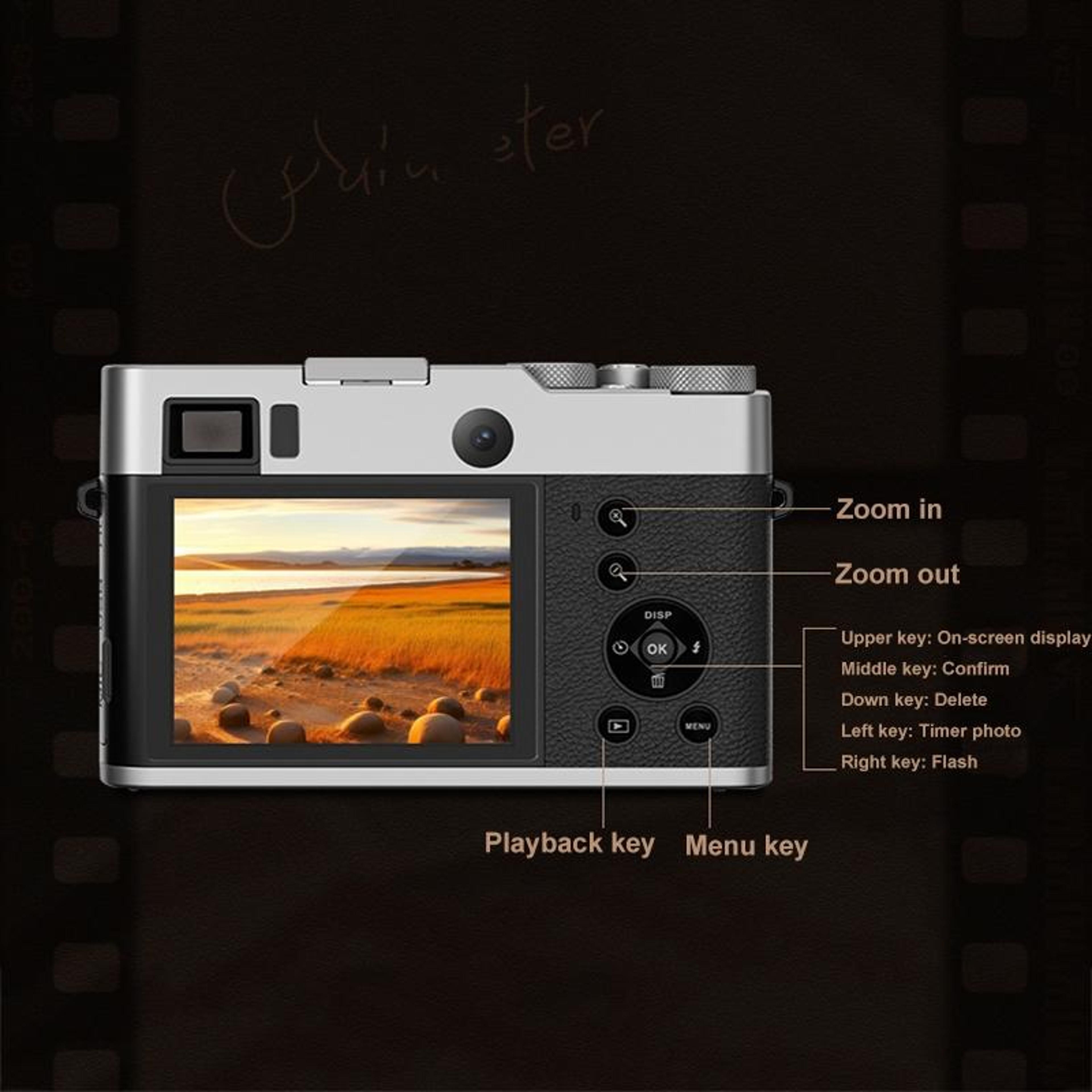 5K Digital Camera With 48MP Dual Camera Autofocus And 16X Zoom 3