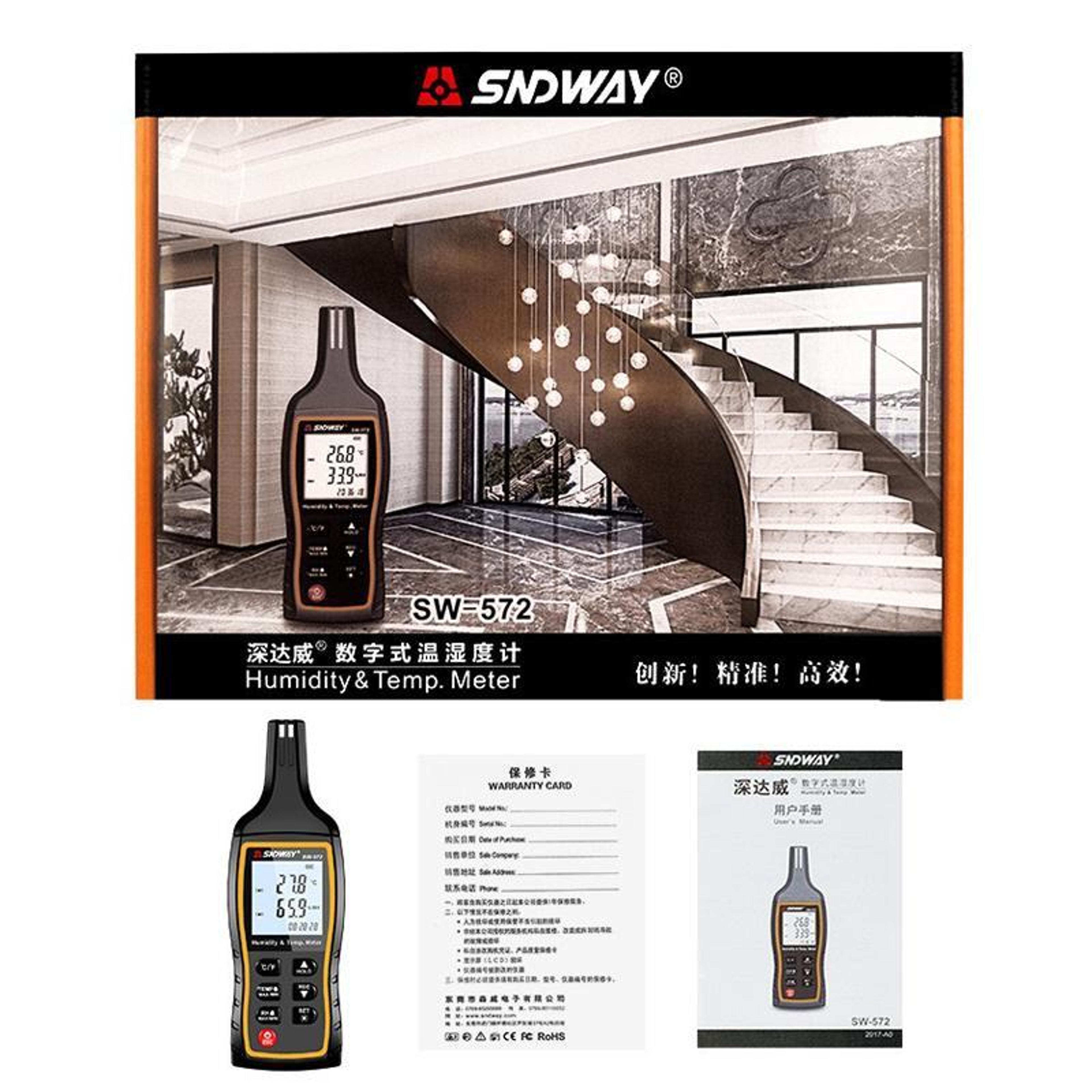 Digital Temperature Humidity Meter With HighAccuracy Sensor And Data Storage 4