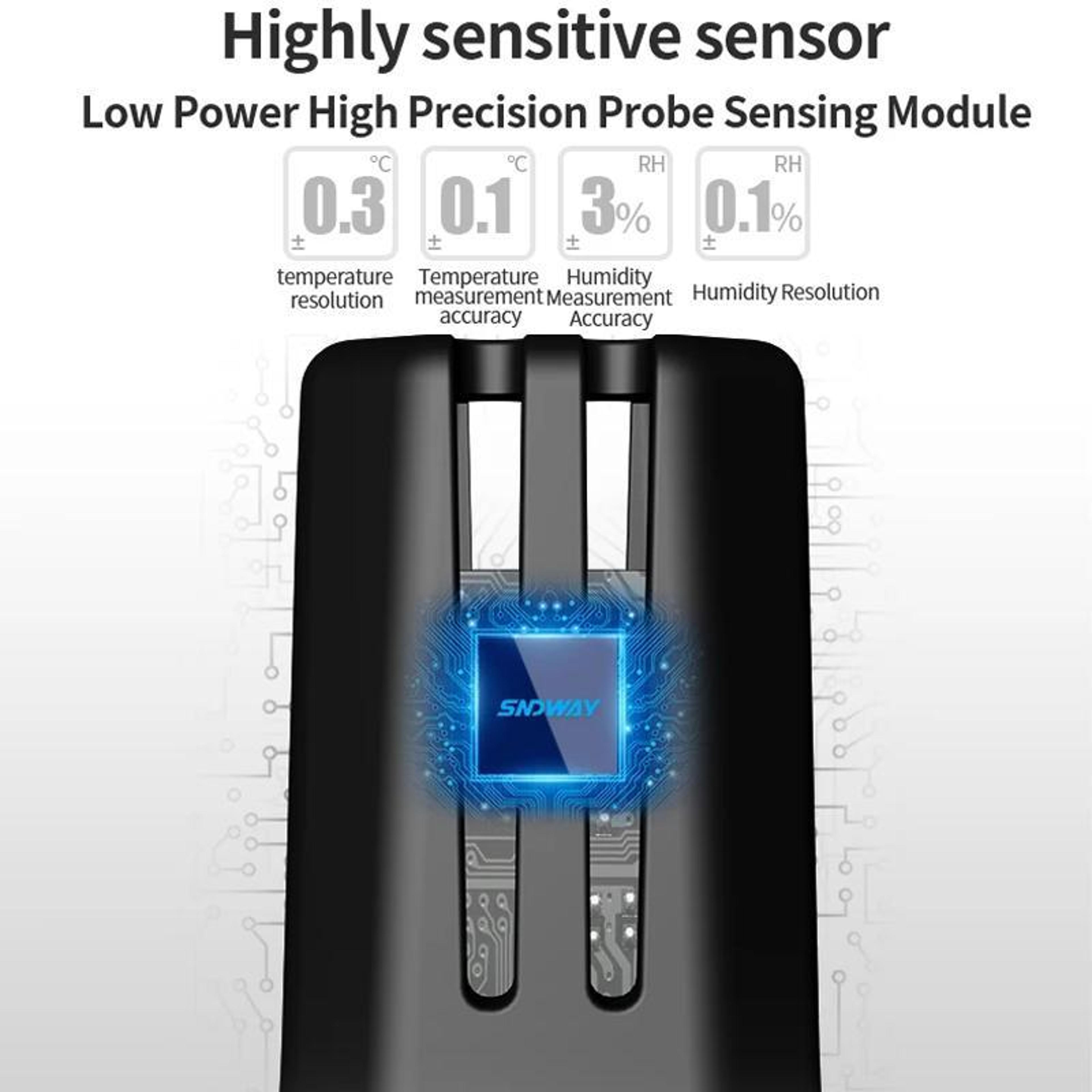 Digital Temperature Humidity Meter With HighAccuracy Sensor And Data Storage 9