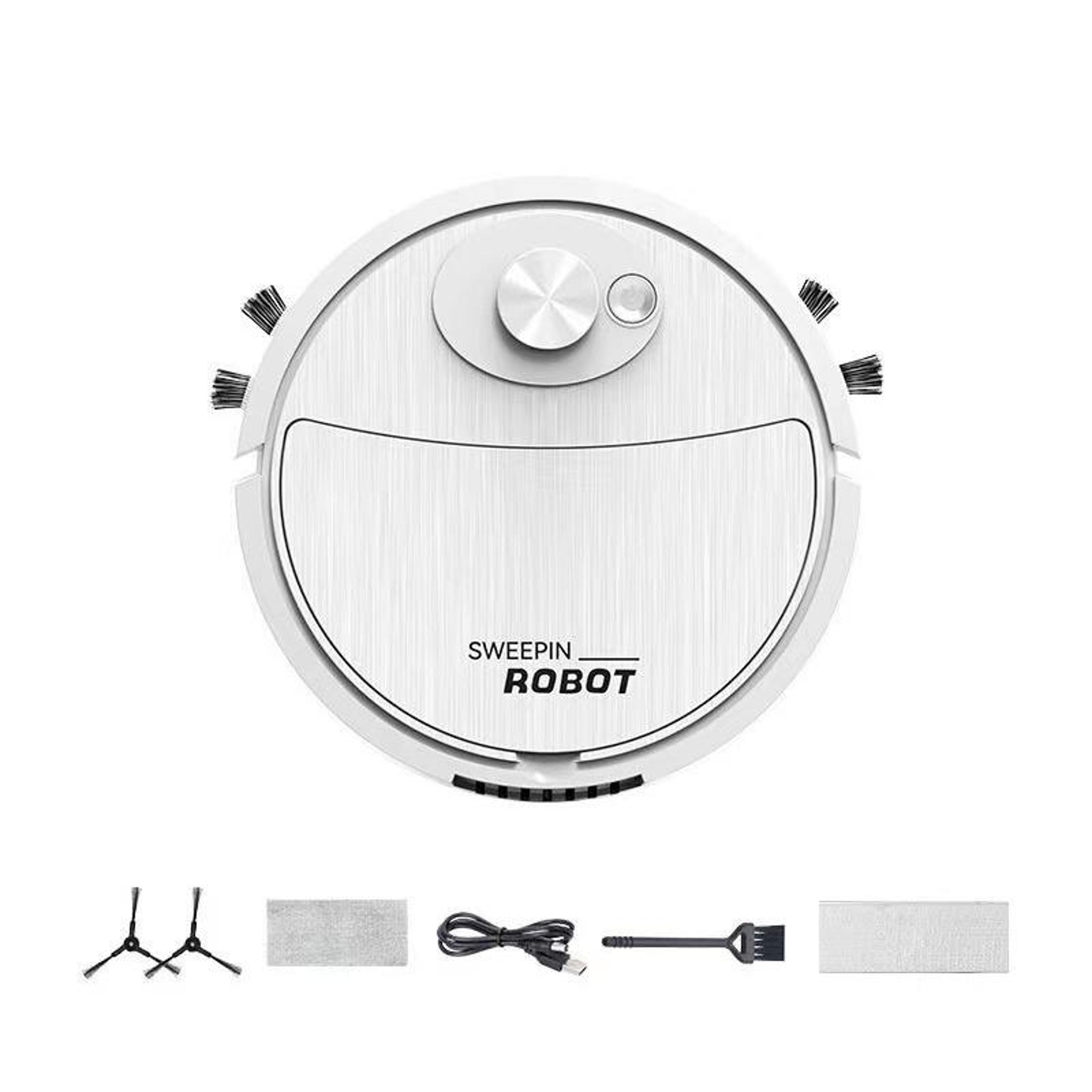 3 In 1 Robot Vacuum And Mop Slim Automatic Floor Cleaner For Everyday Cleaning 0