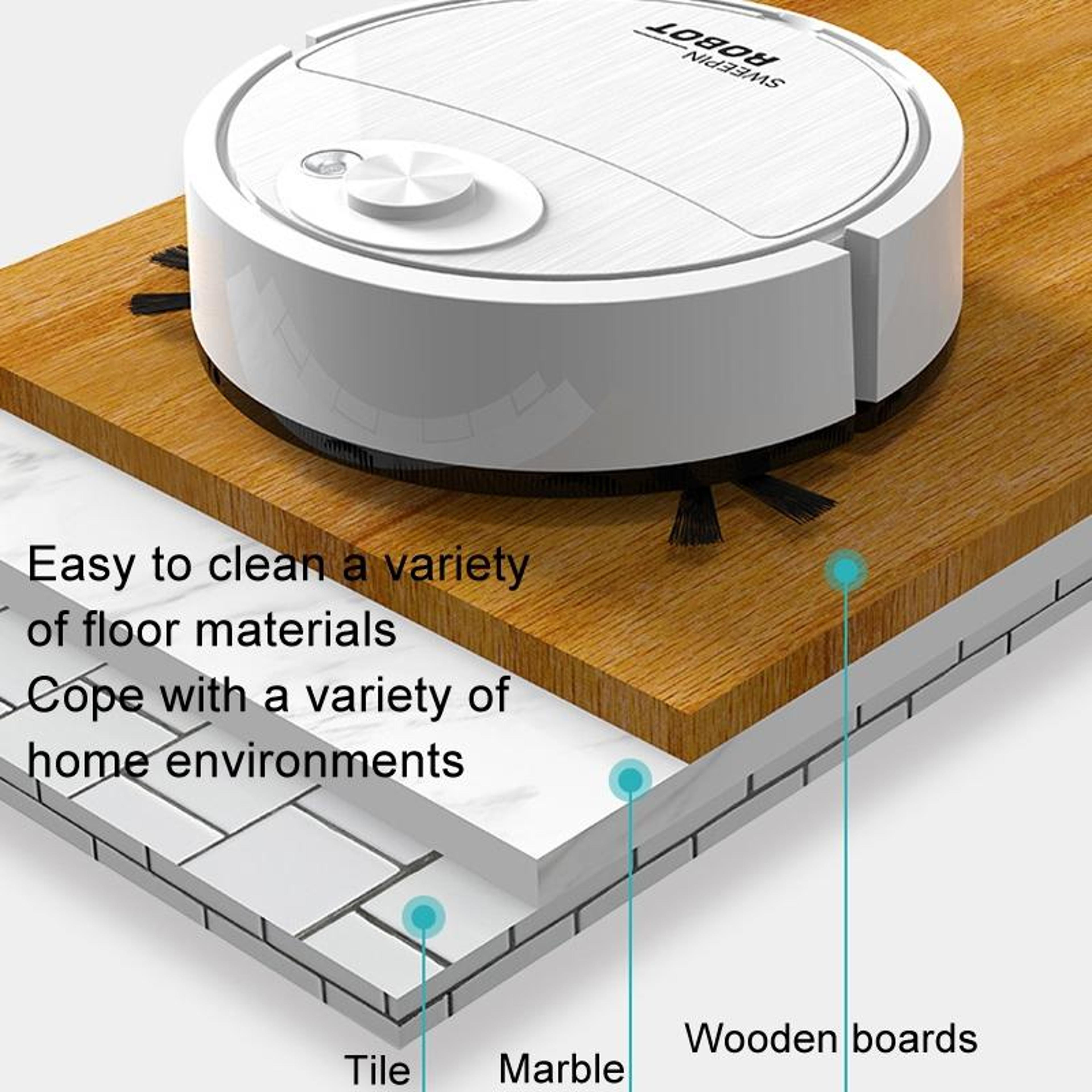3 In 1 Robot Vacuum And Mop Slim Automatic Floor Cleaner For Everyday Cleaning 2