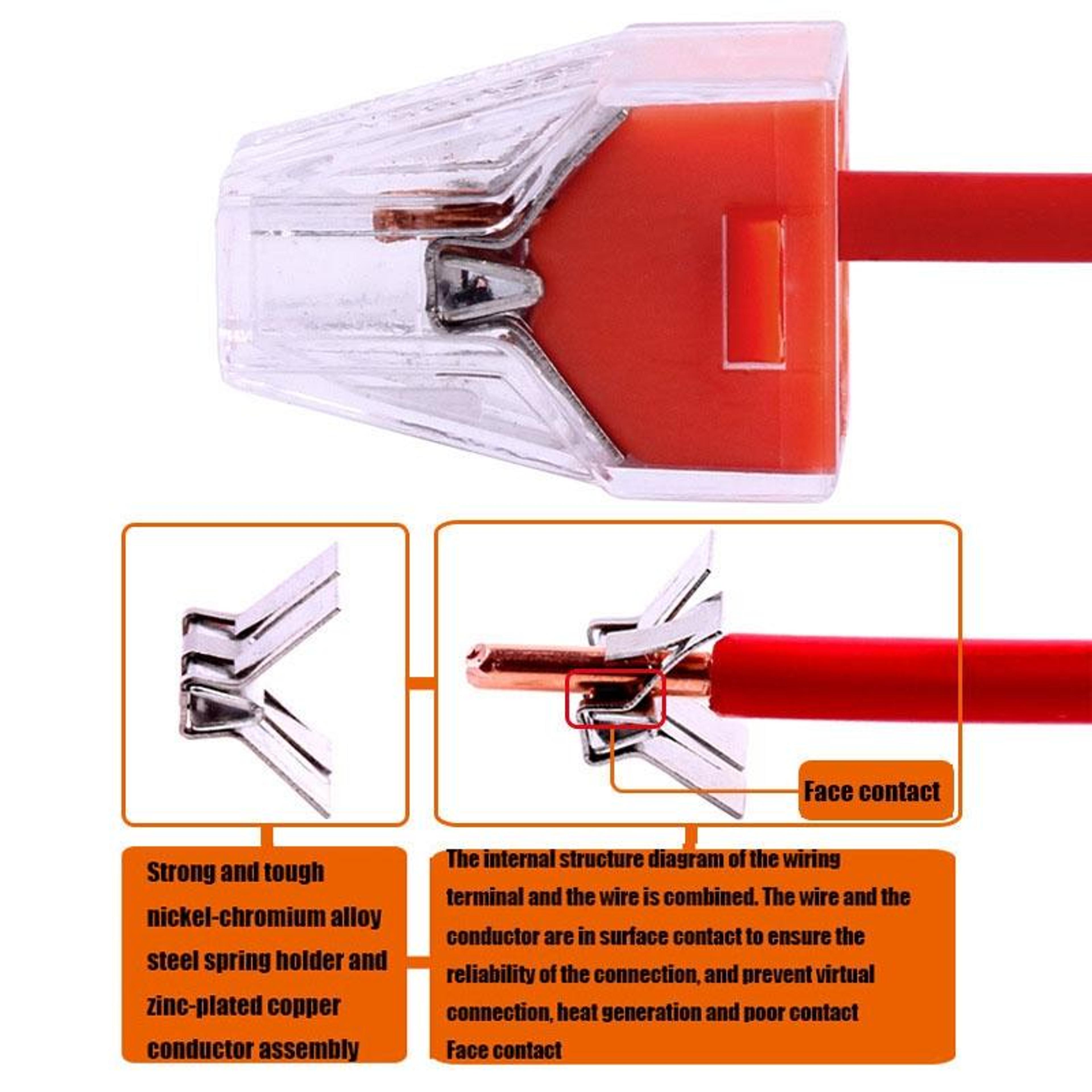 4Wire PushIn Electrical Wire Connectors 5