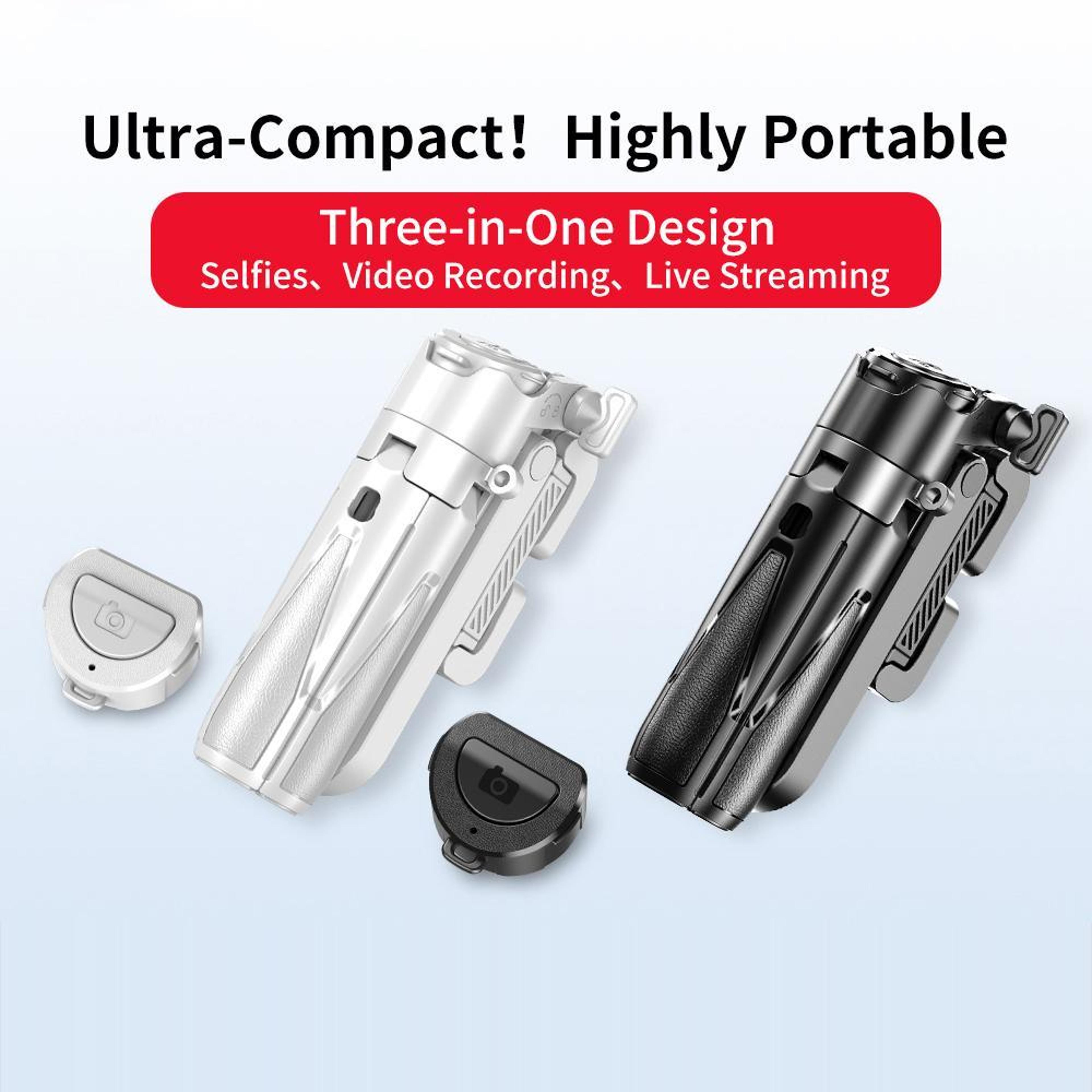 Mini Bluetooth Selfie Stick With Tripod And Rotating Phone Holder 1
