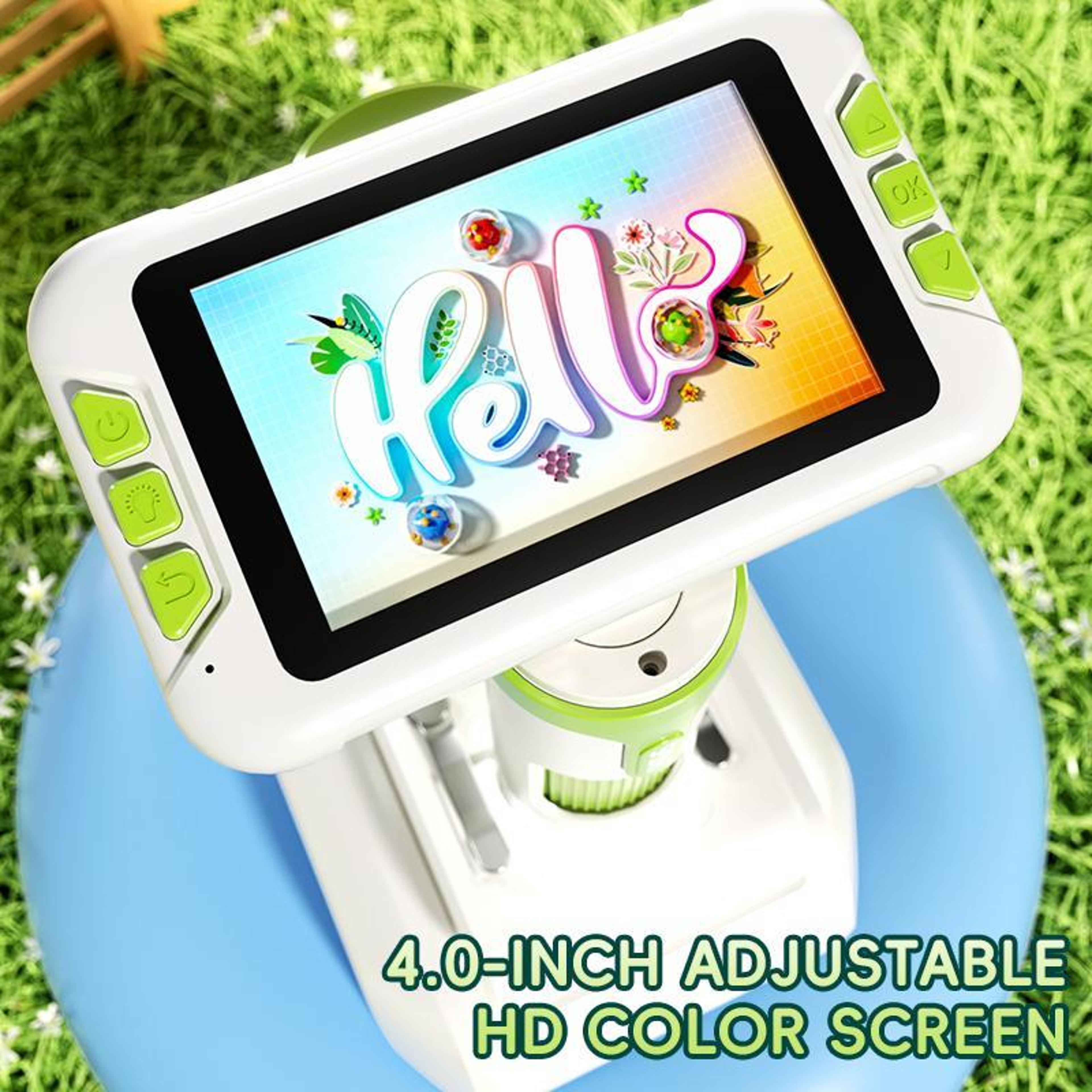 Kids Digital Microscope With 4Inch HD Screen 4