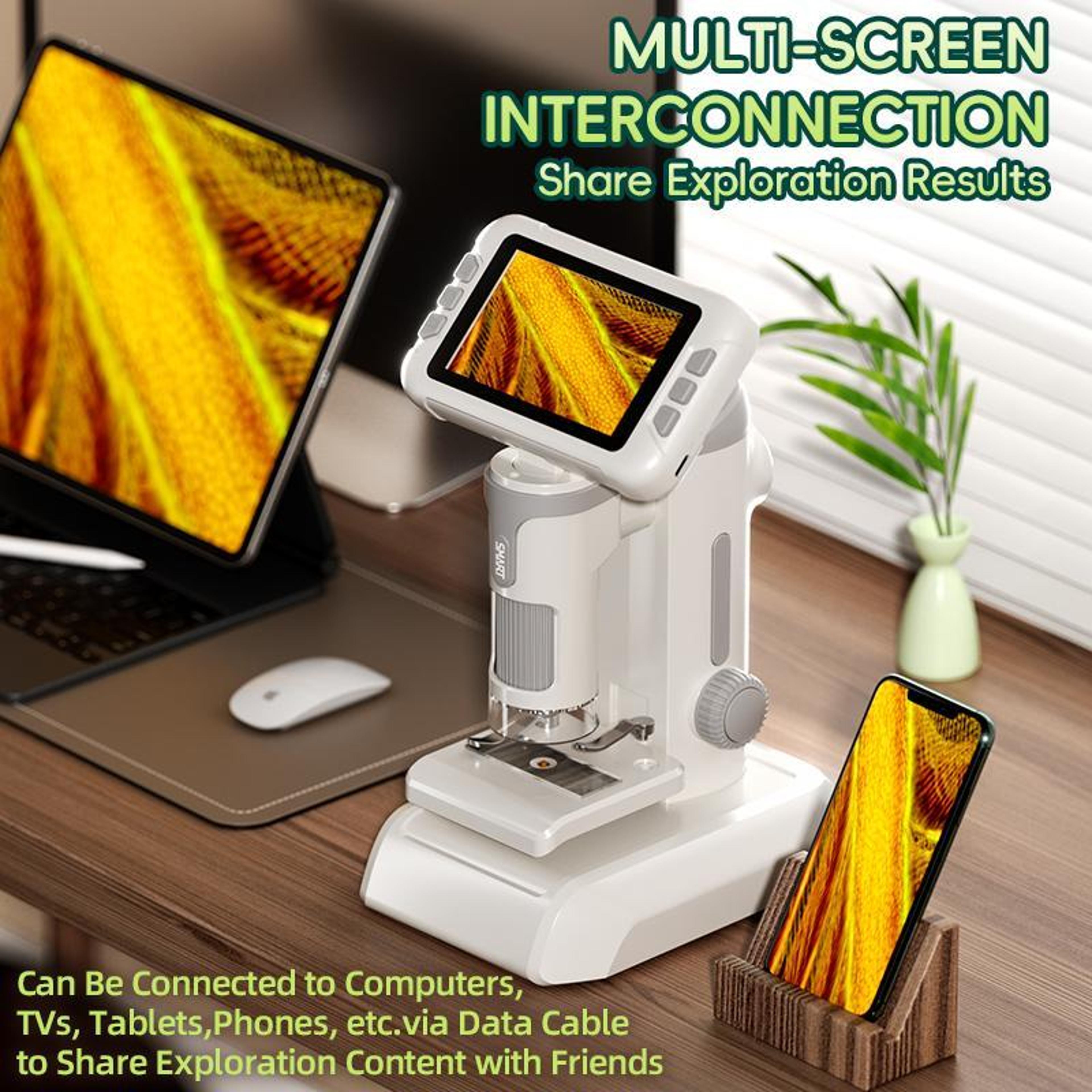 Kids Digital Microscope With 4Inch HD Screen 8