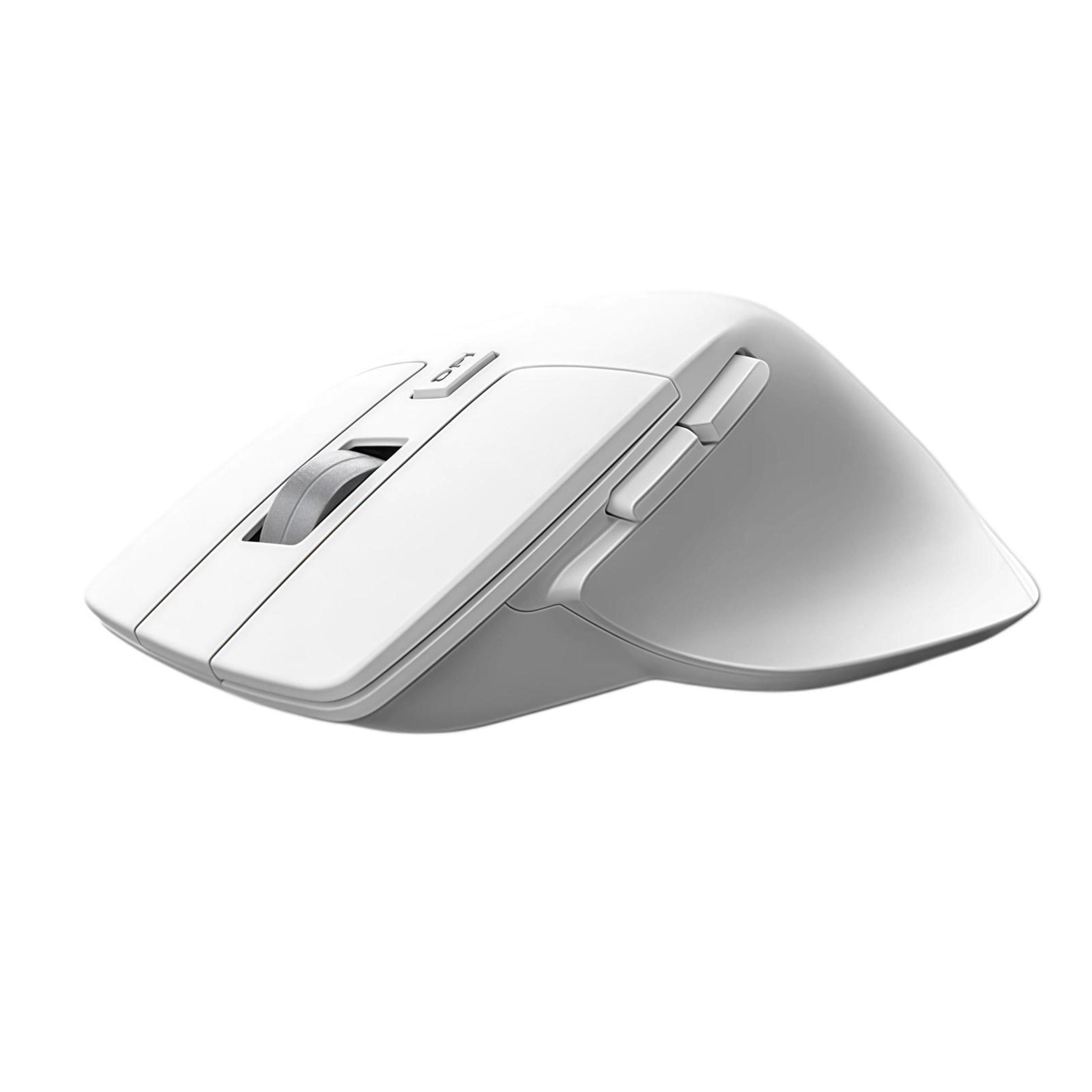 wireless ergonomic mouse with tri-mode bluetooth and silent clicks
