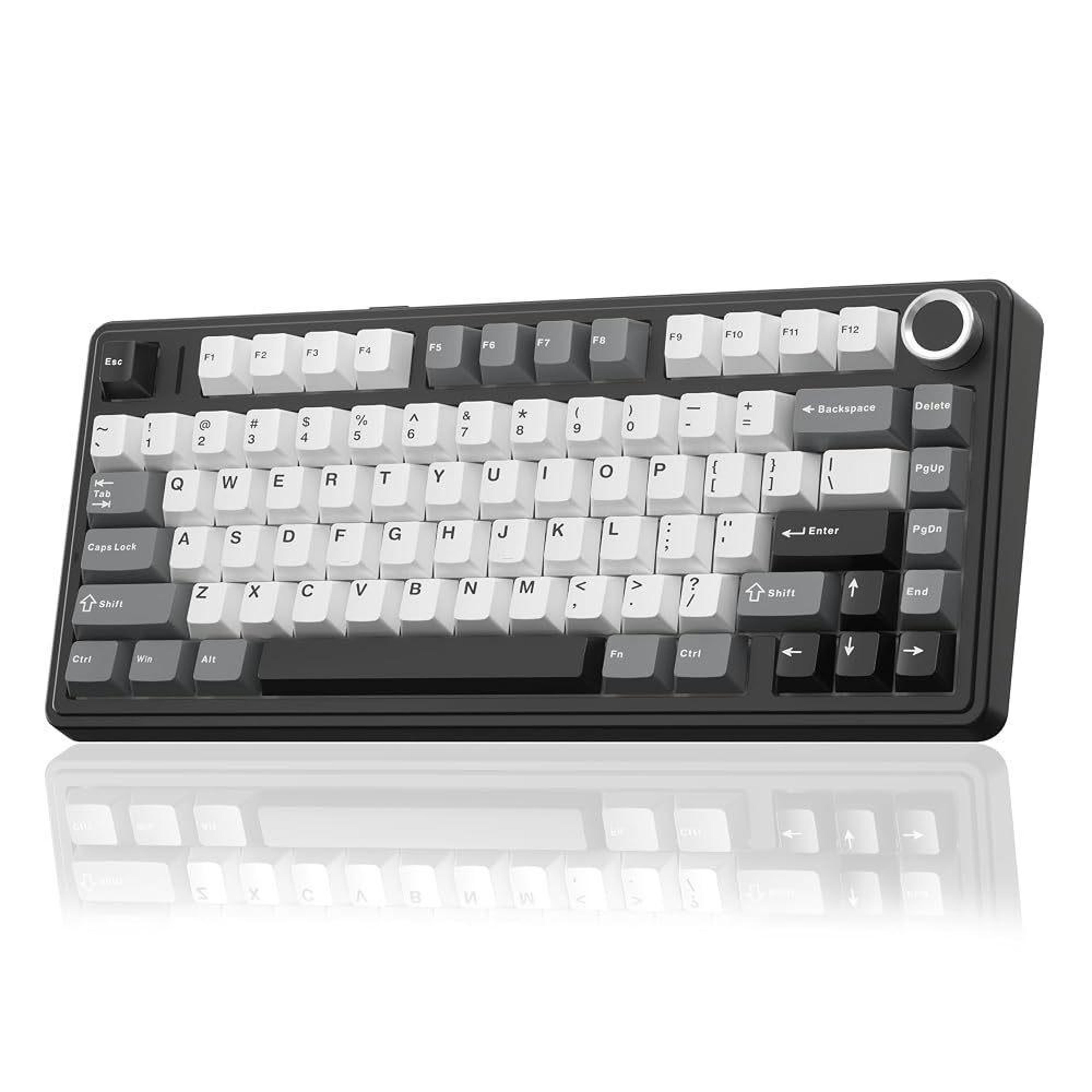 80-key tri-mode wireless mechanical keyboard with rgb backlighting