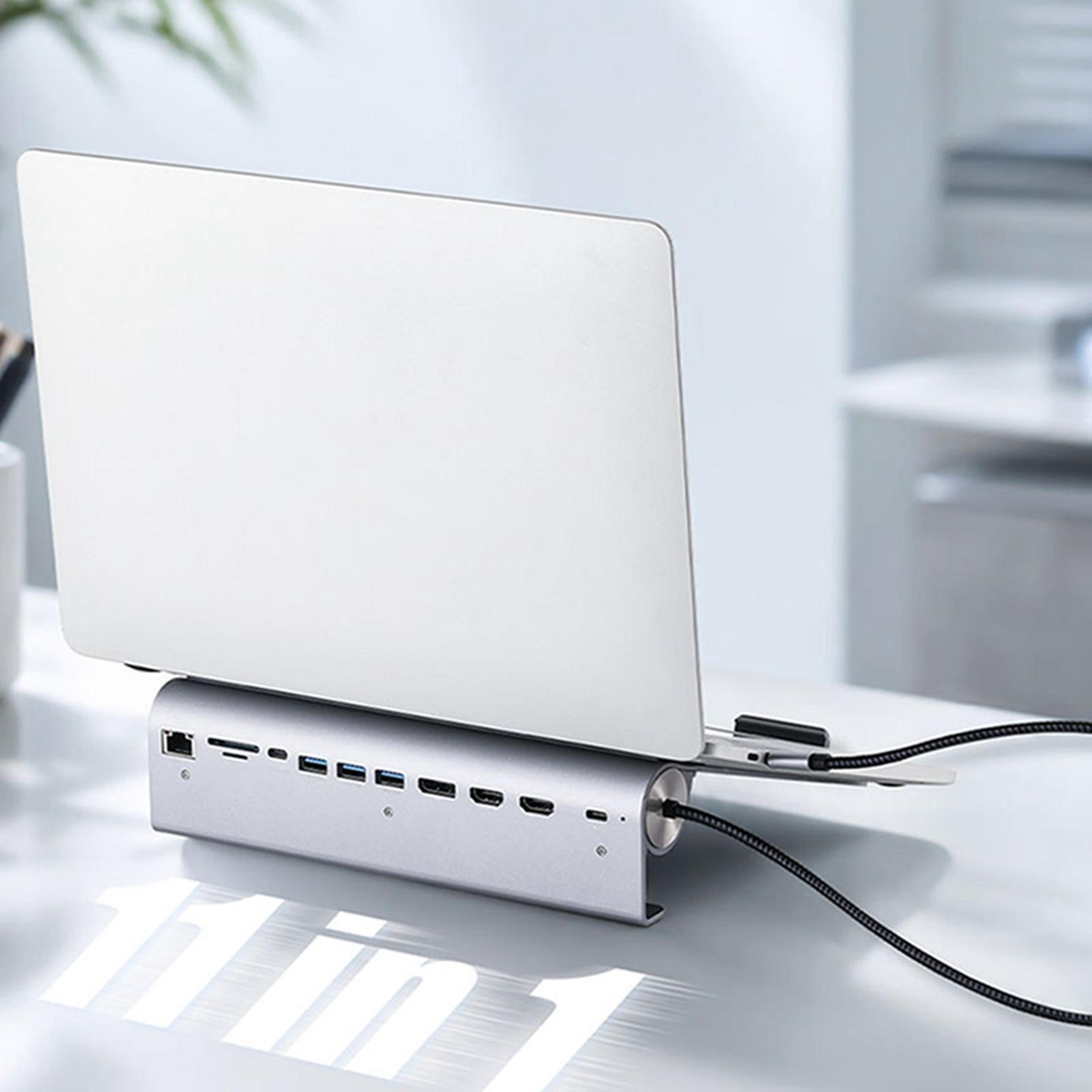 11-in-1 laptop stand docking station with 4k hdmi and usb hub
