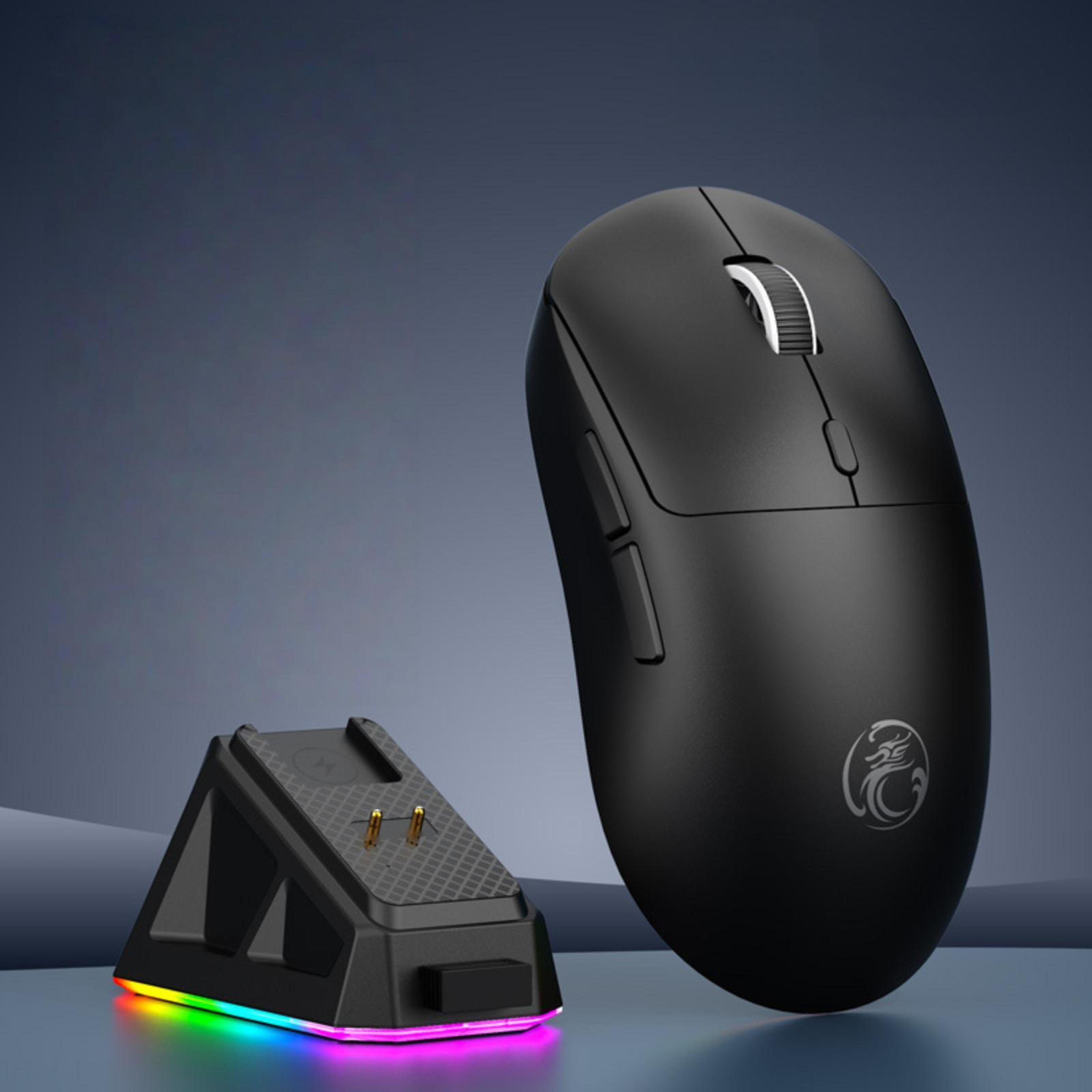 g207 tri-mode wireless gaming mouse with magnetic charging dock and rgb lighting