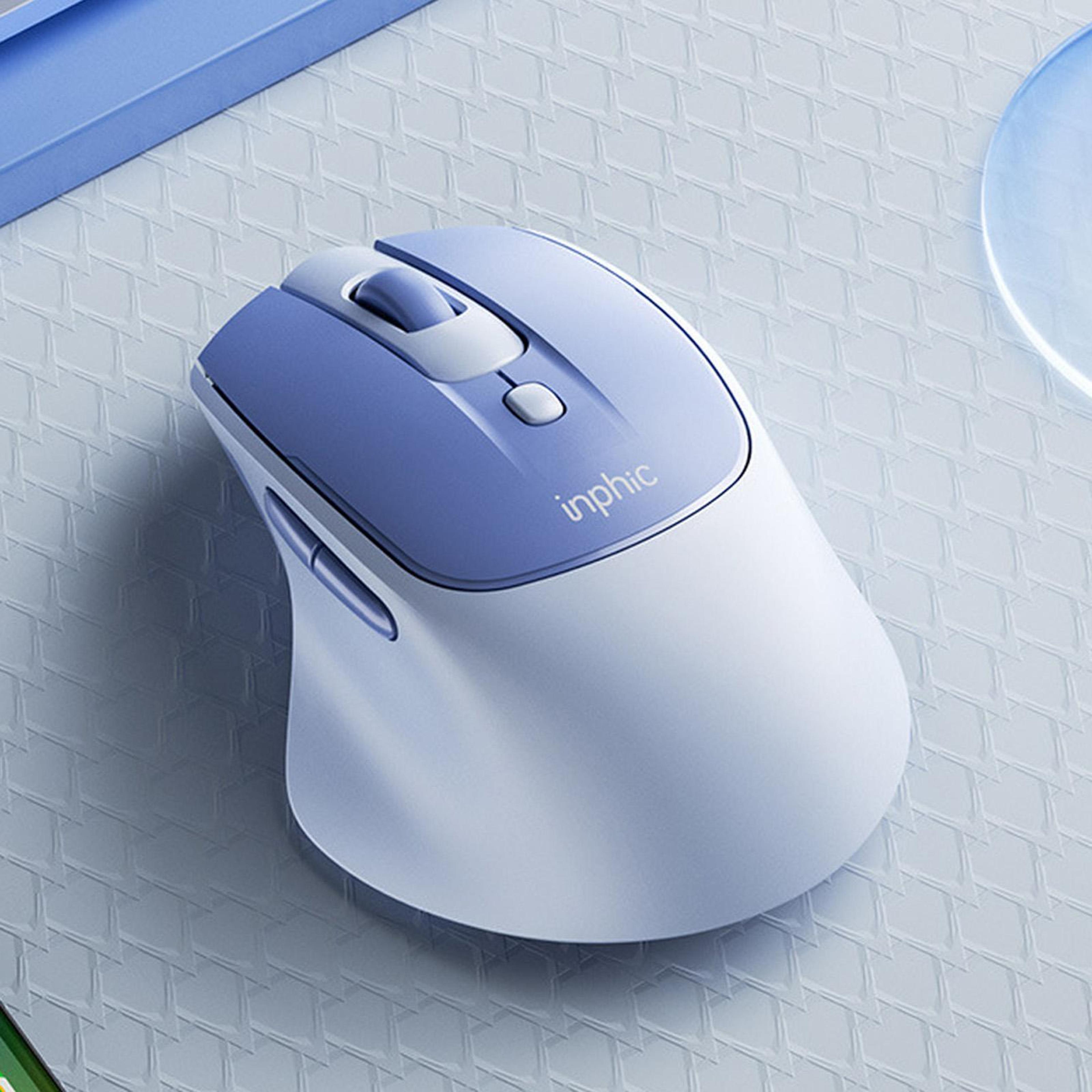 m2 rechargeable wireless ergonomic mouse with silent clicks and adjustable dpi