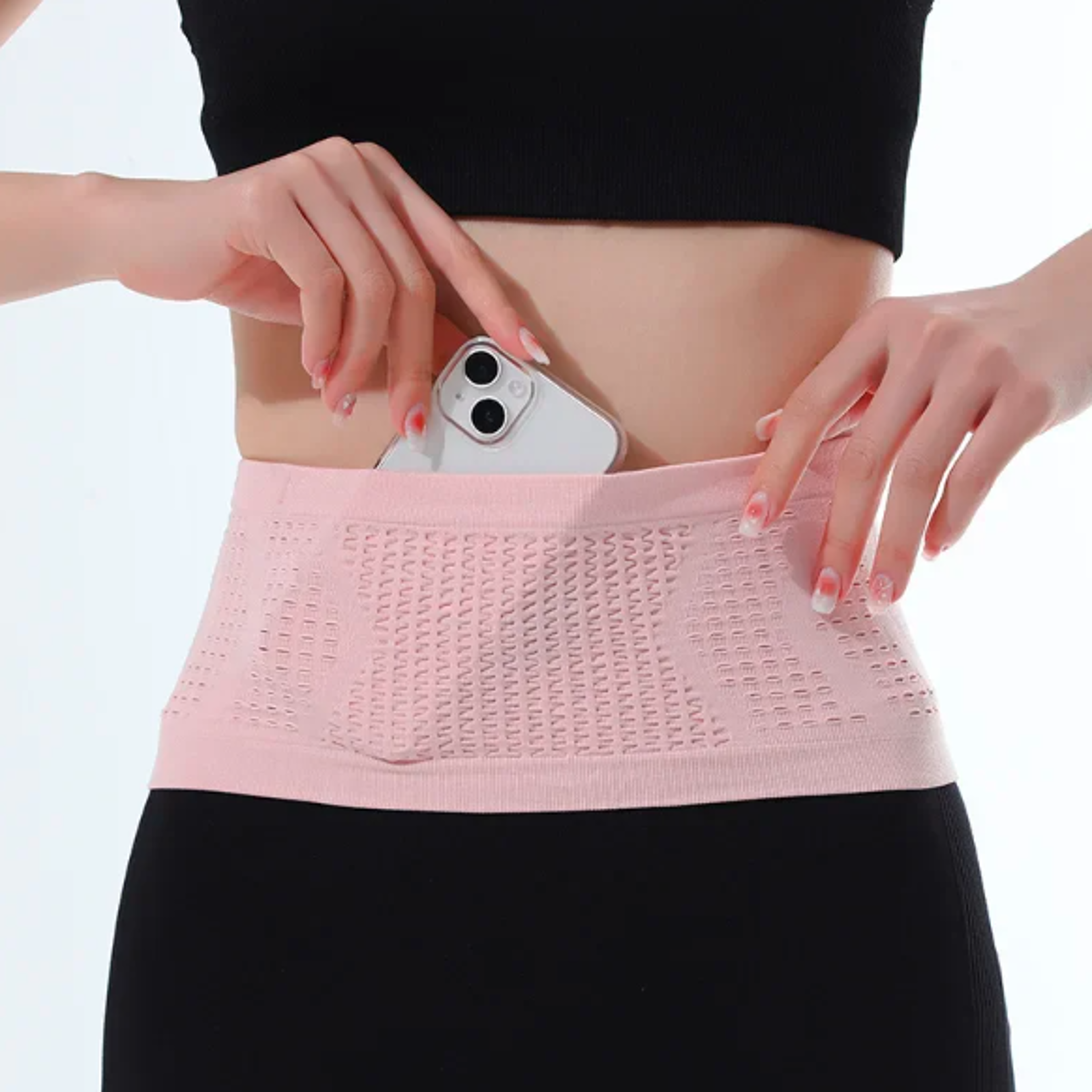 Multifunctional Knit Breathable Concealed Waist Bag 3
