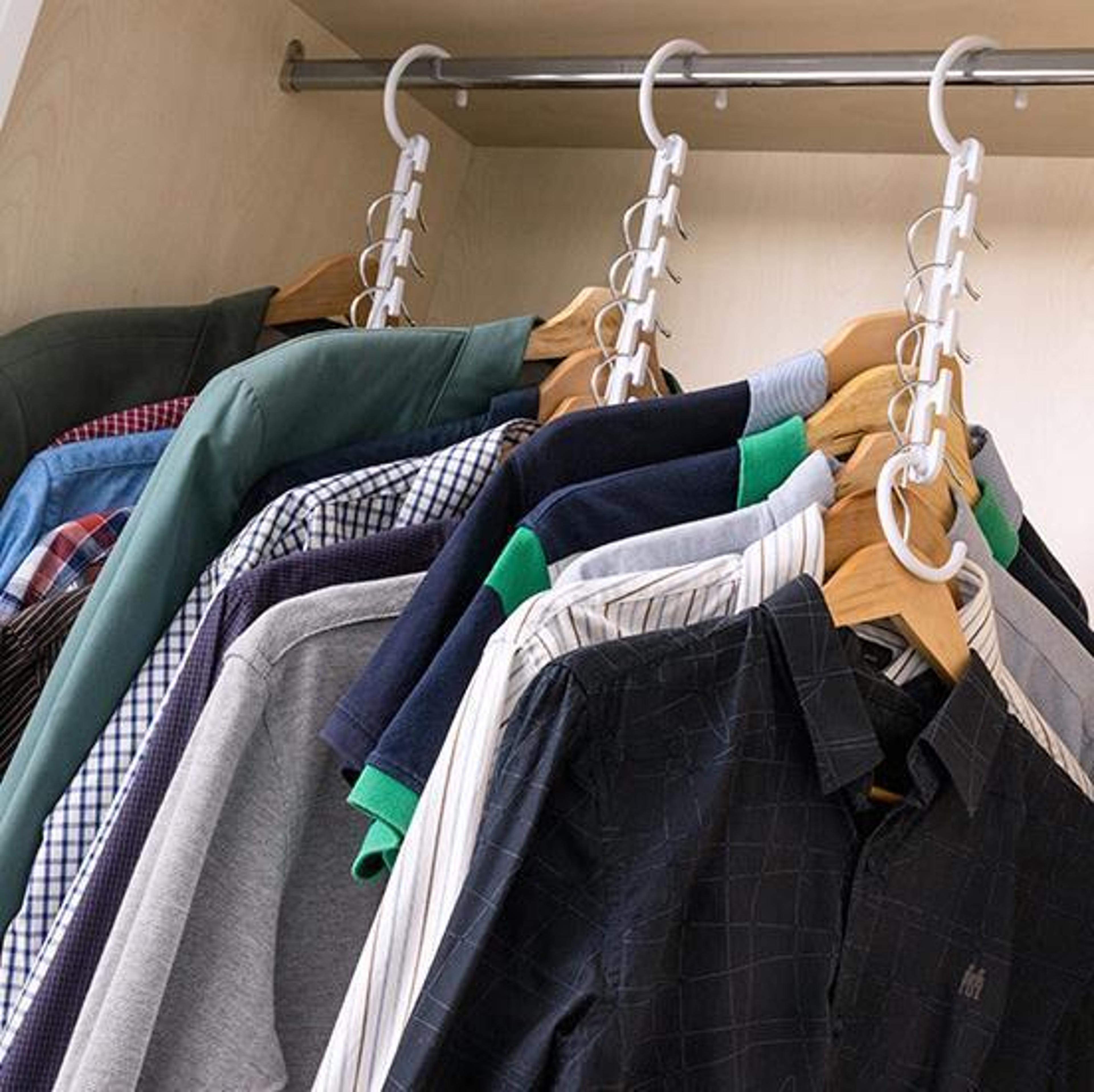 space saving magic hangers closet organizer metal clothes rack