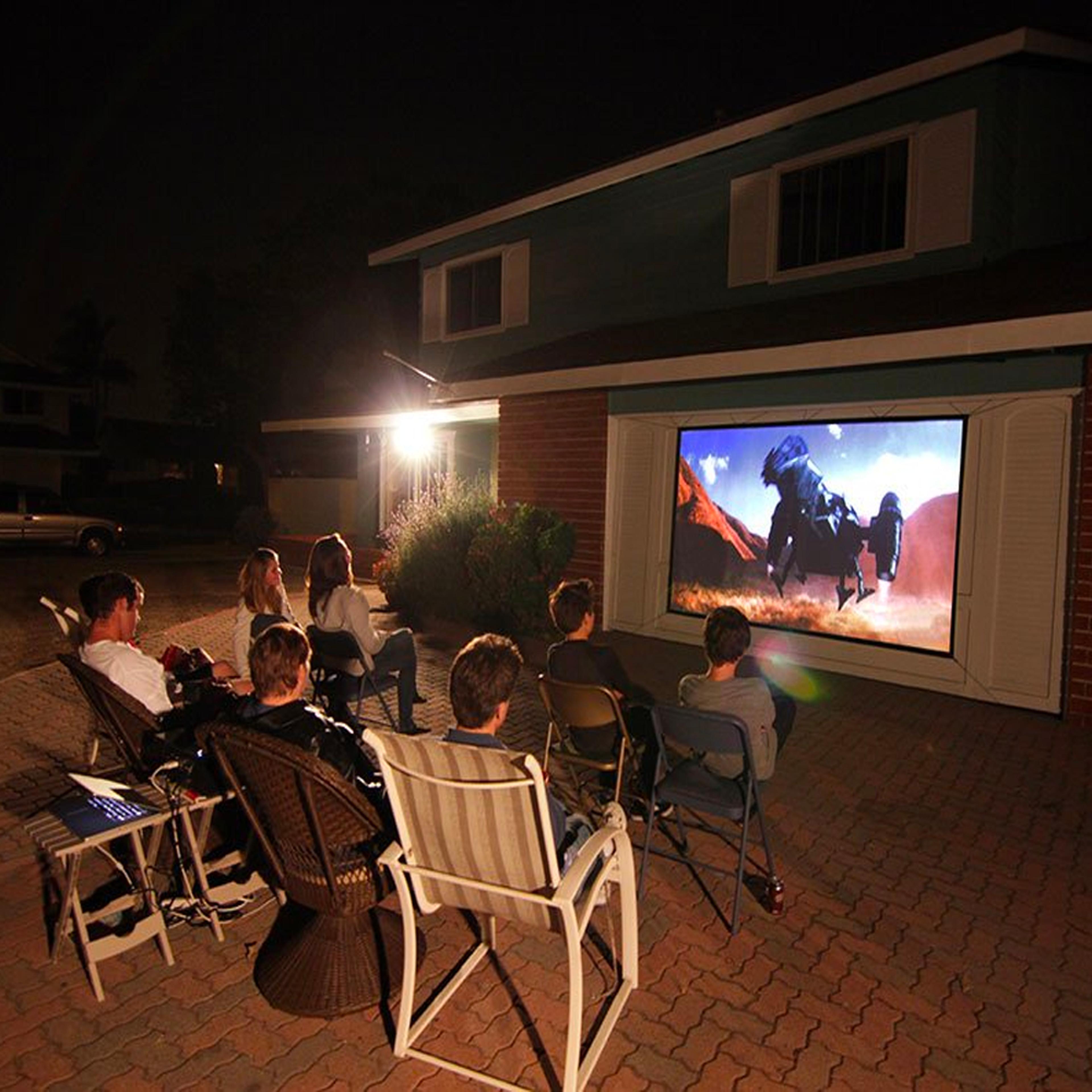 Portable Anti-Light Outdoor Projector Screen 1