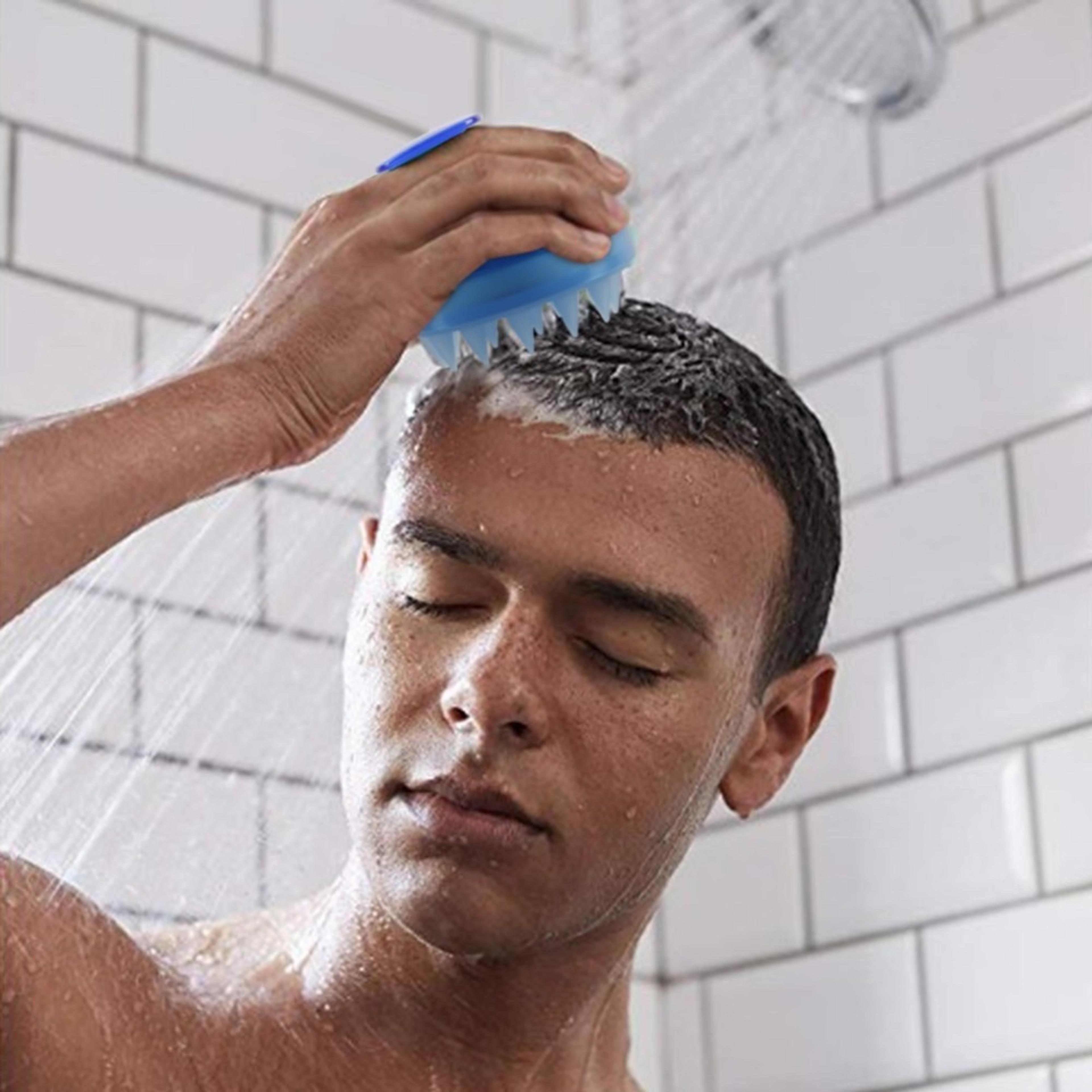 silicone scalp massager dandruff remover shampoo brush for healthy hair