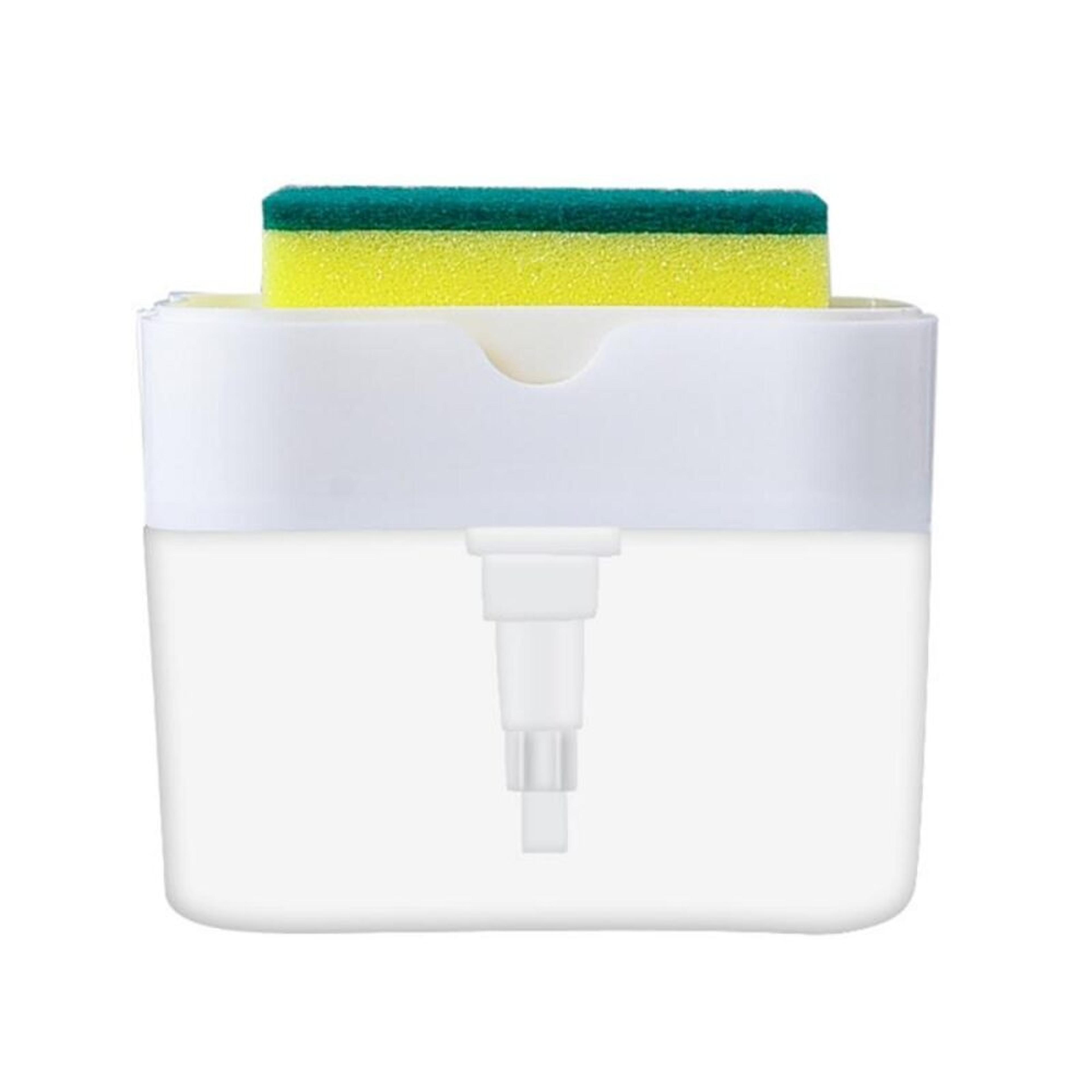 Soap Caddy With Sponge Holder White