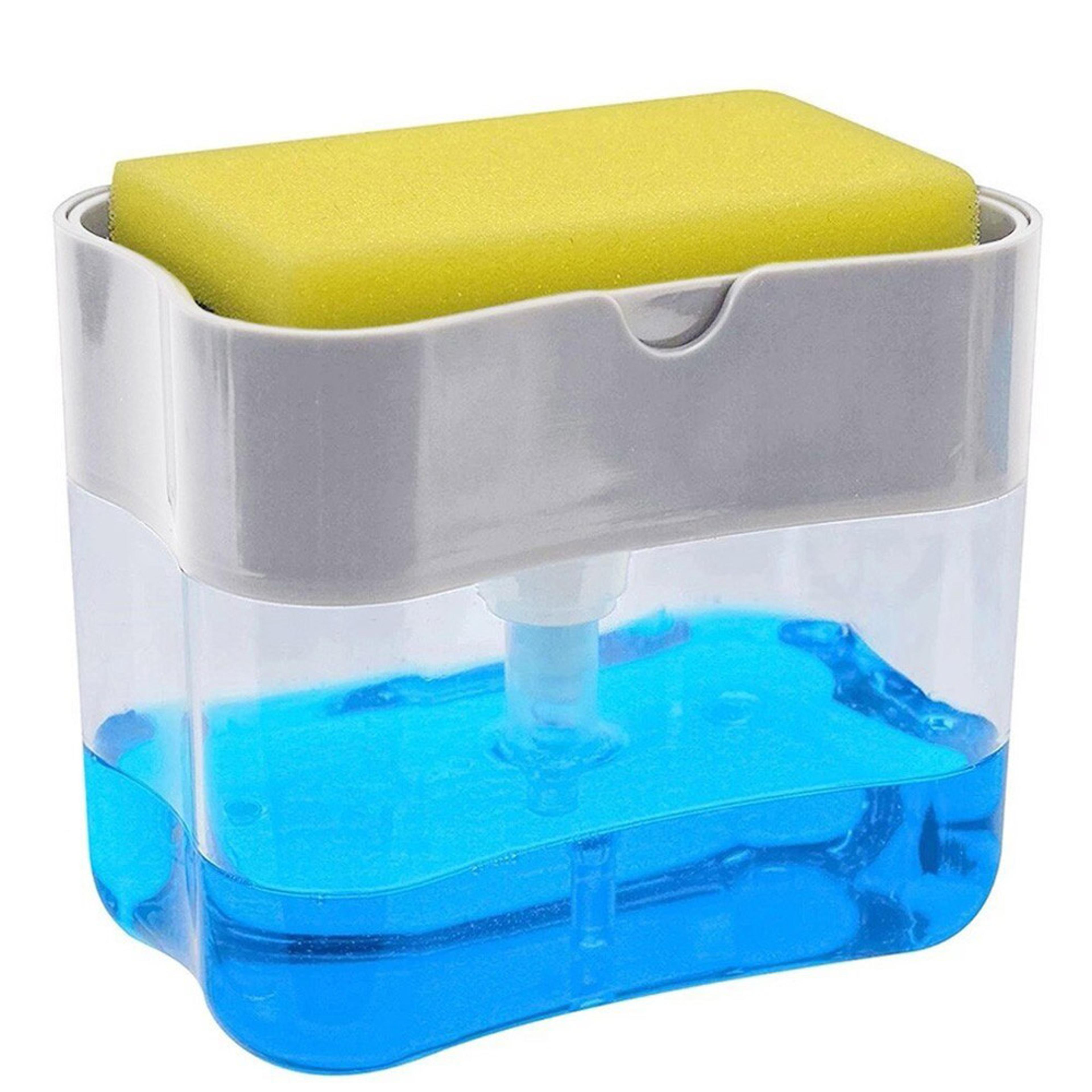 Soap Caddy With Sponge Holder Gray
