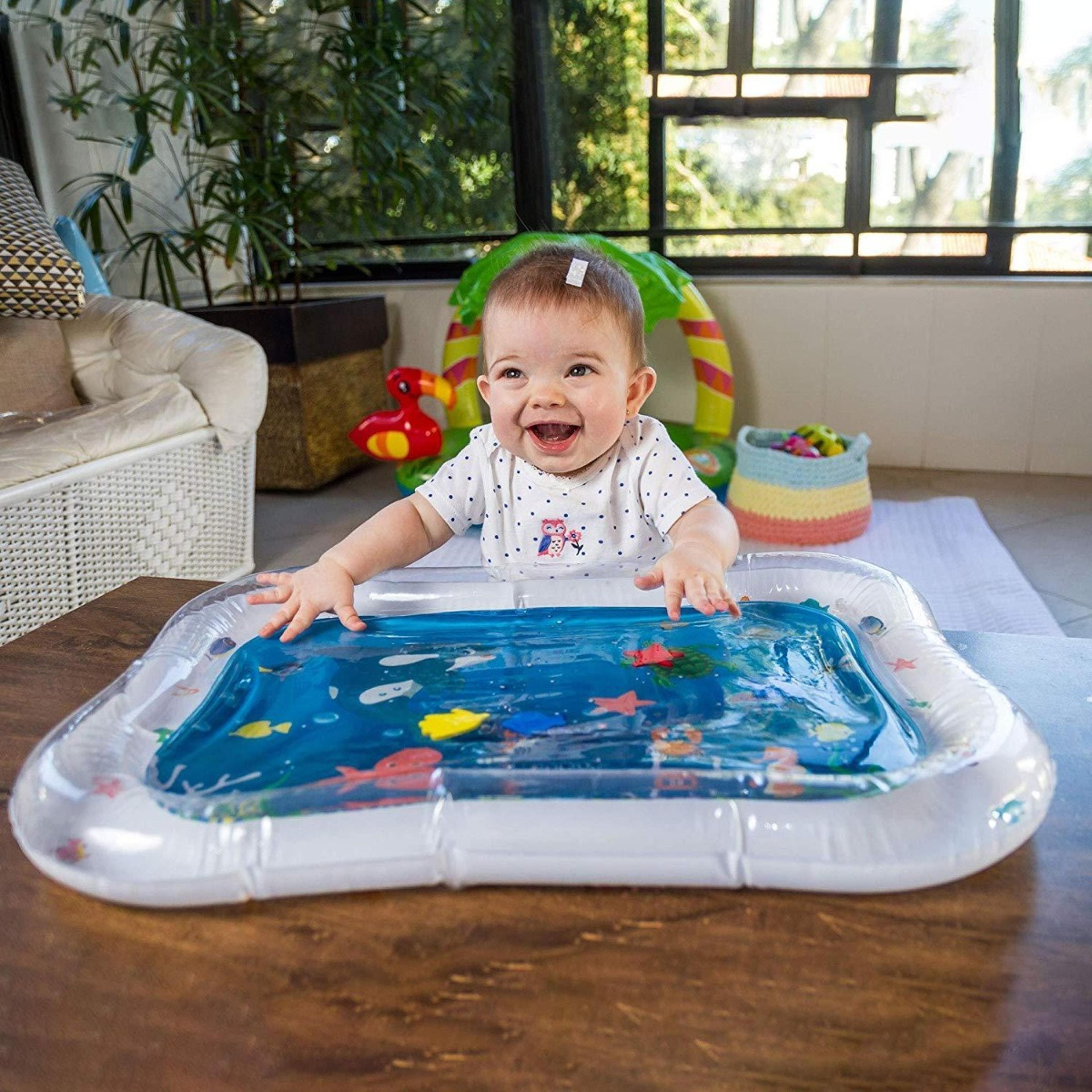 baby inflatable aquarium water mat toy - safe & interactive fun