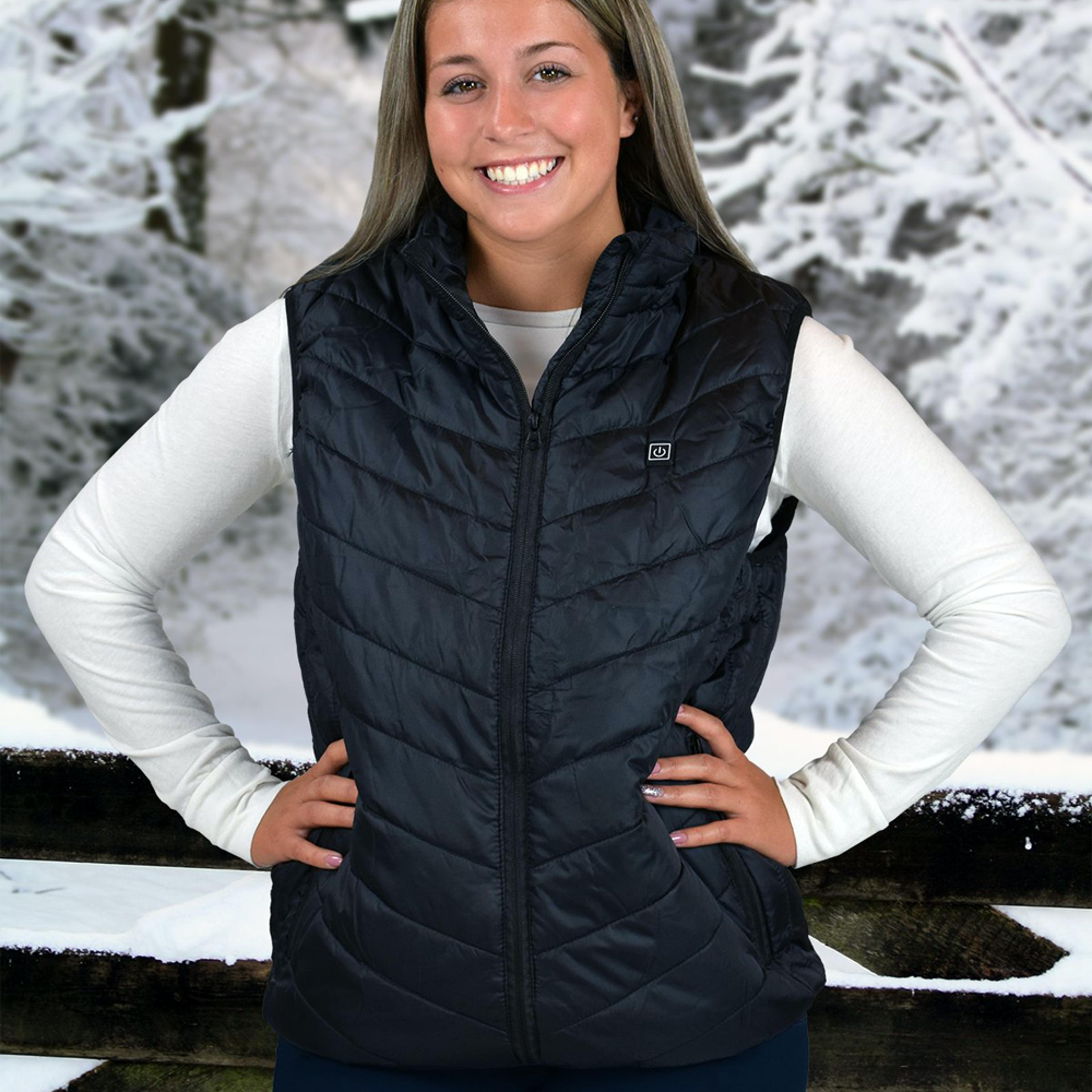 tech heated unisex vest with 3 heat levels & quick warm-up