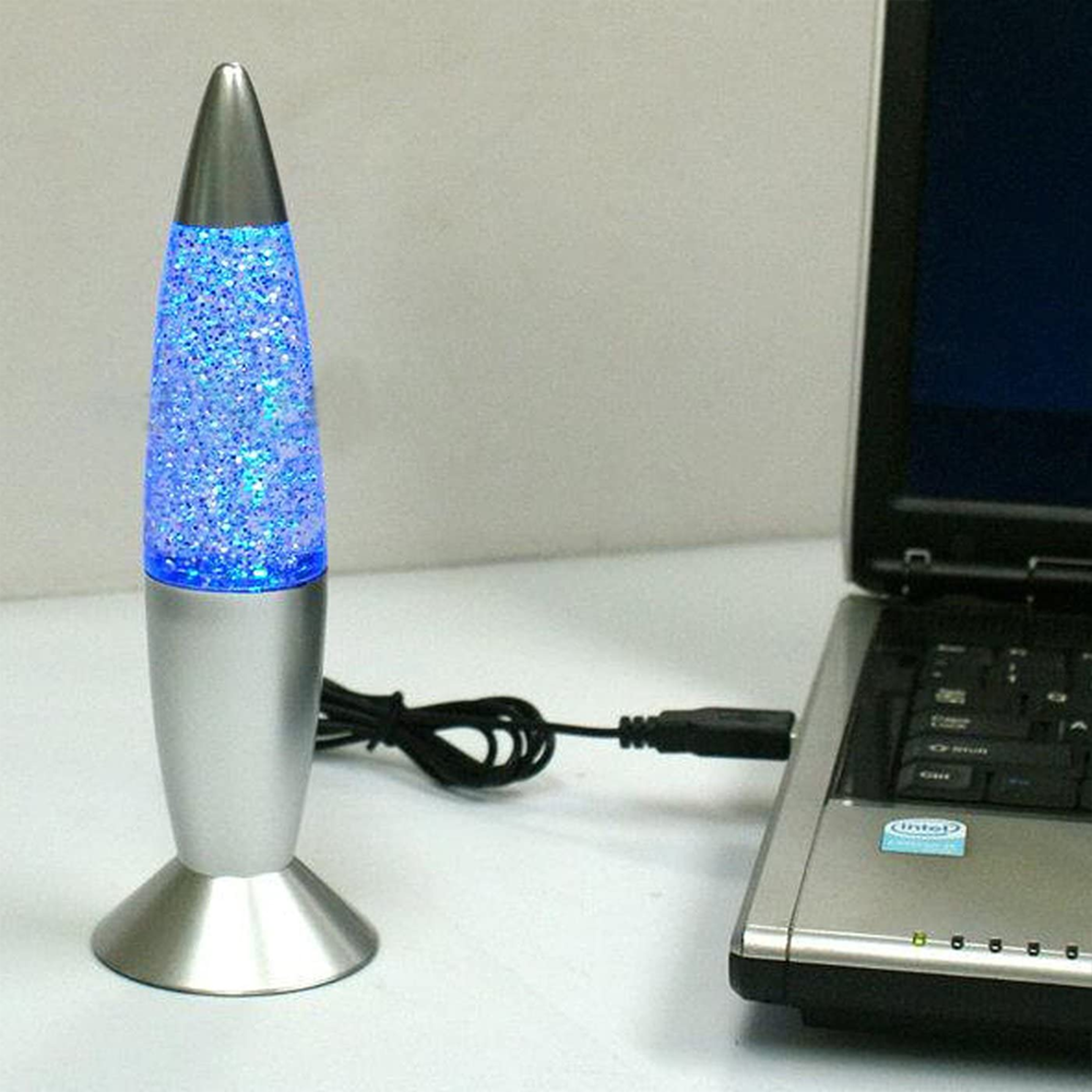 Silver Glitter Lava Lamp 4