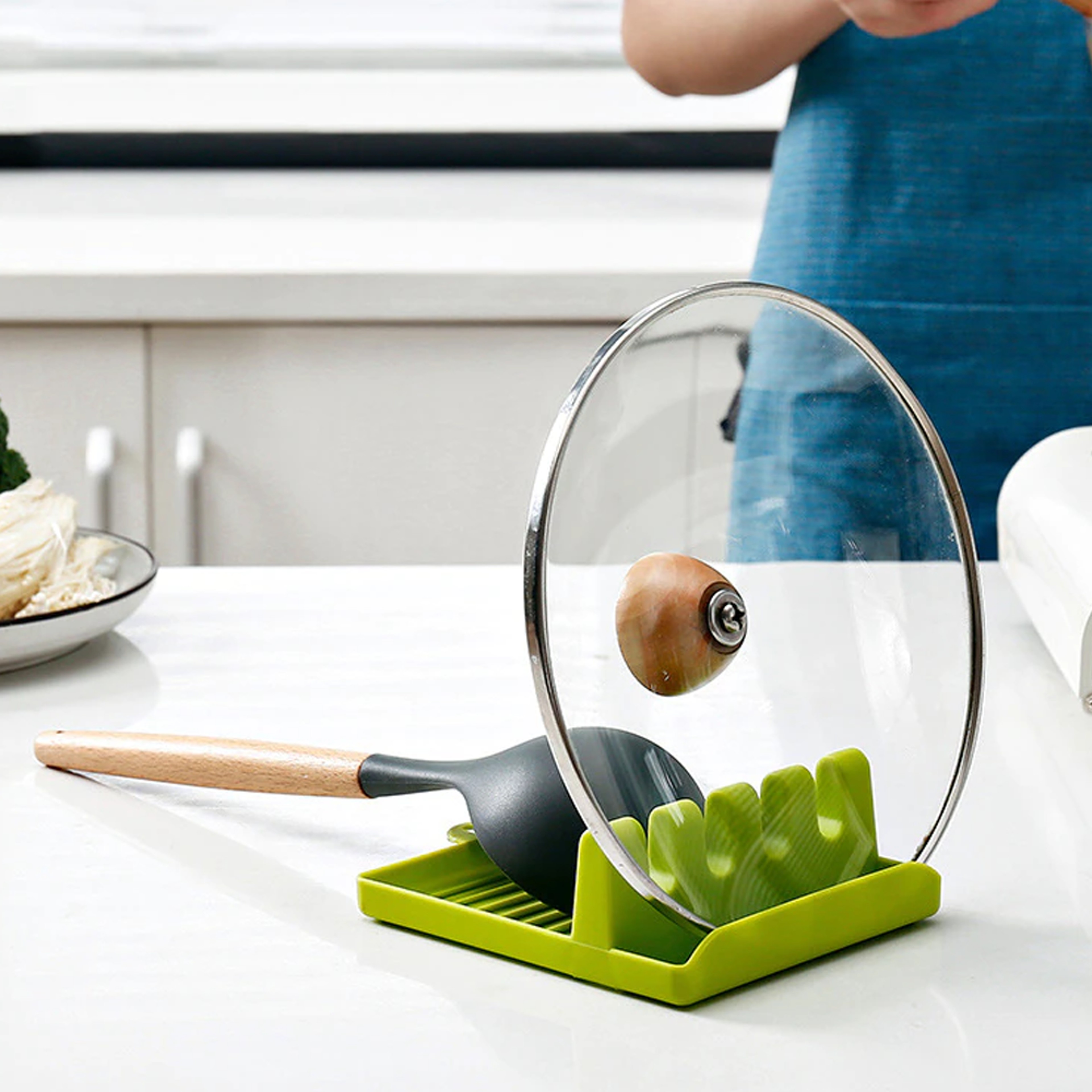 4 Slot Kitchen Utensil Rest Holder6