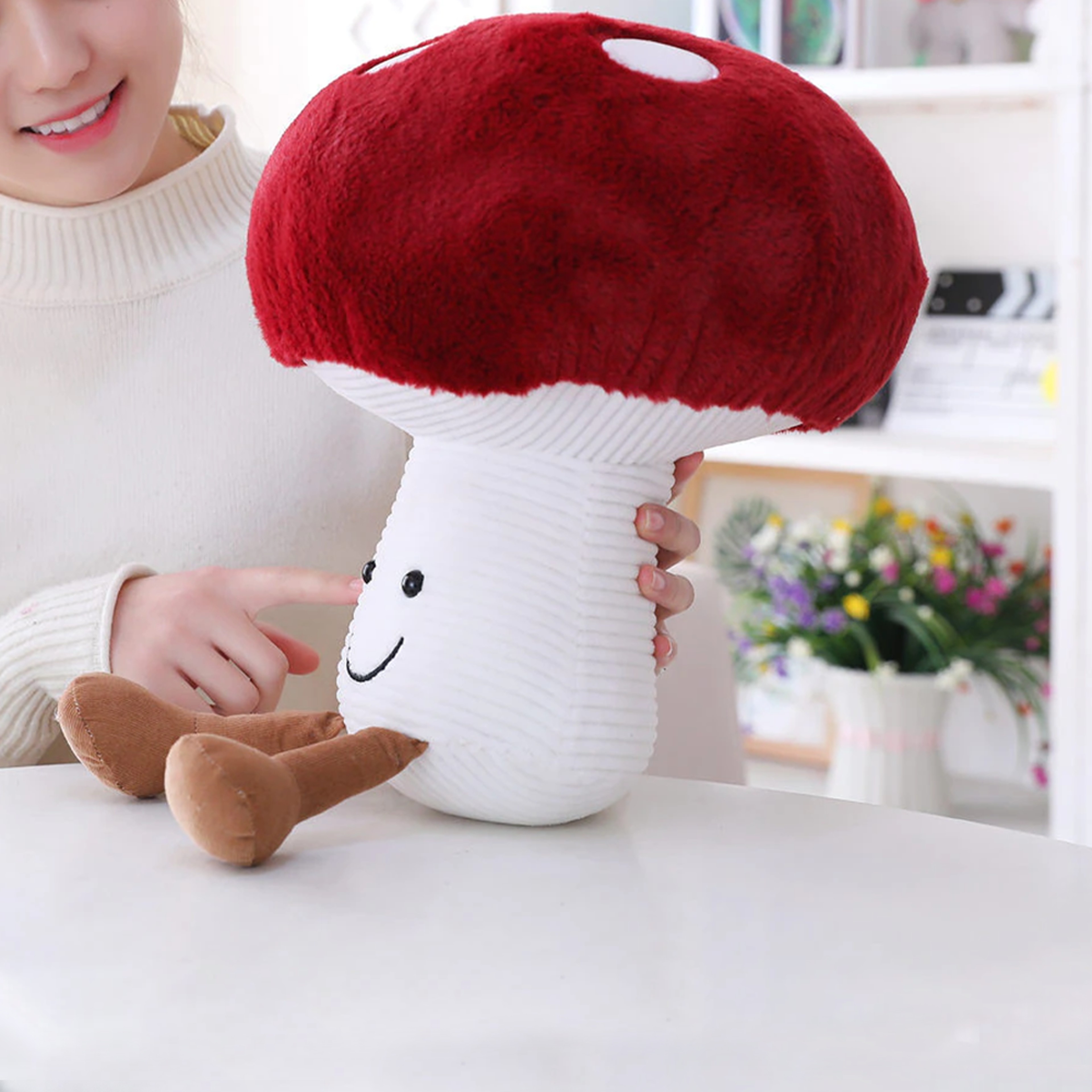 Cute Stuffed Mushroom Plush Toy For Kids & Adults 1