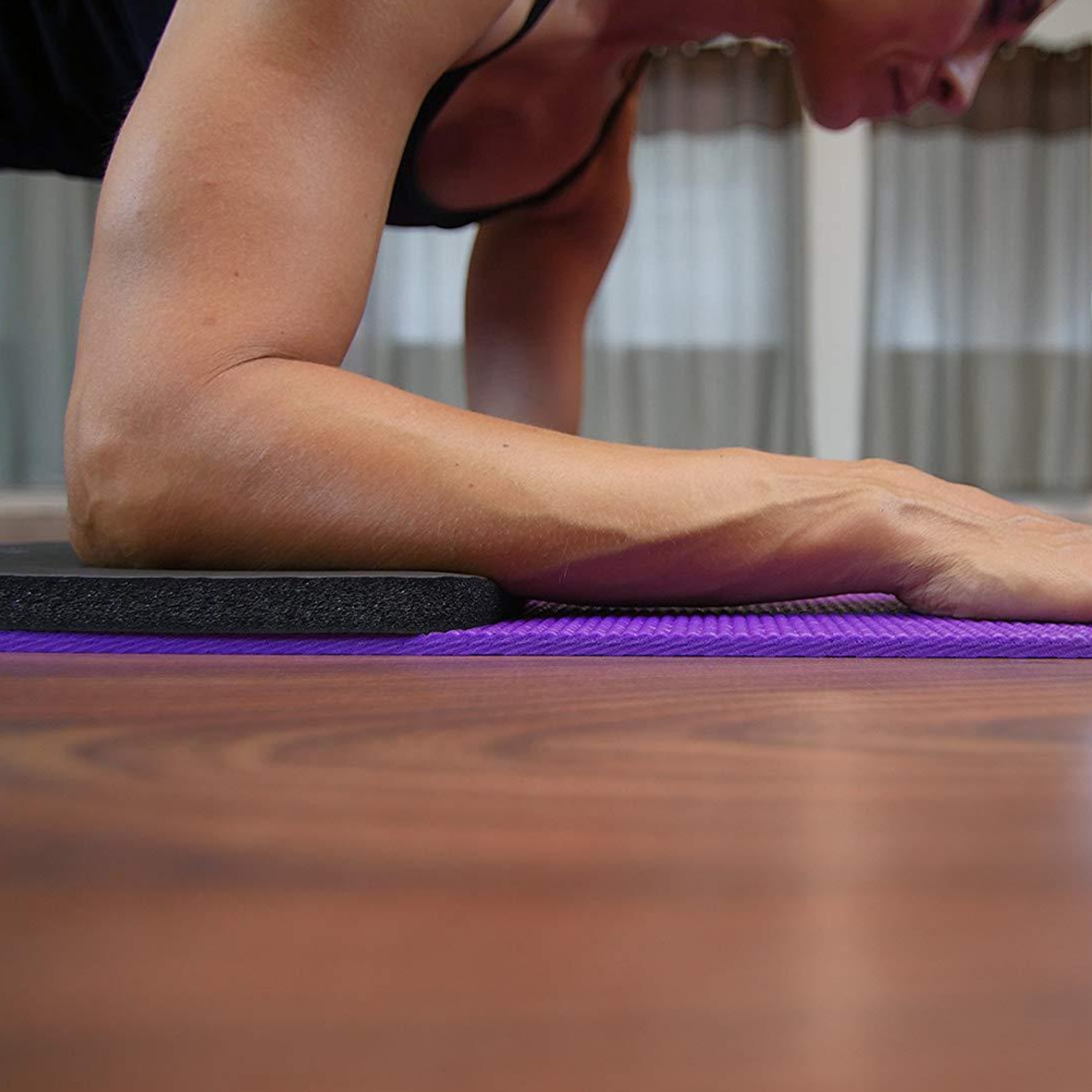 Portable high density yoga knee pads