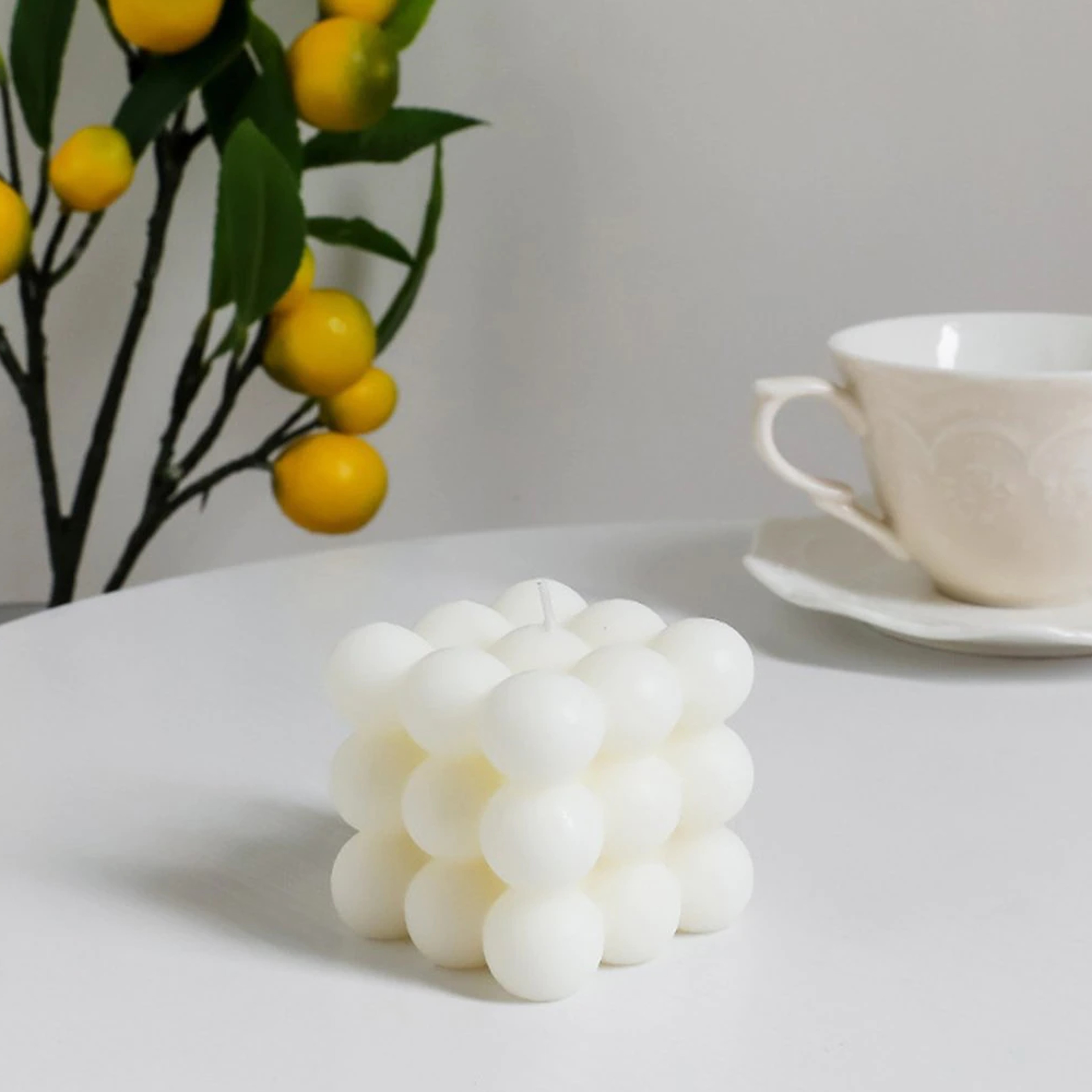 Scented Cube Bubble Candle For Destressing 3