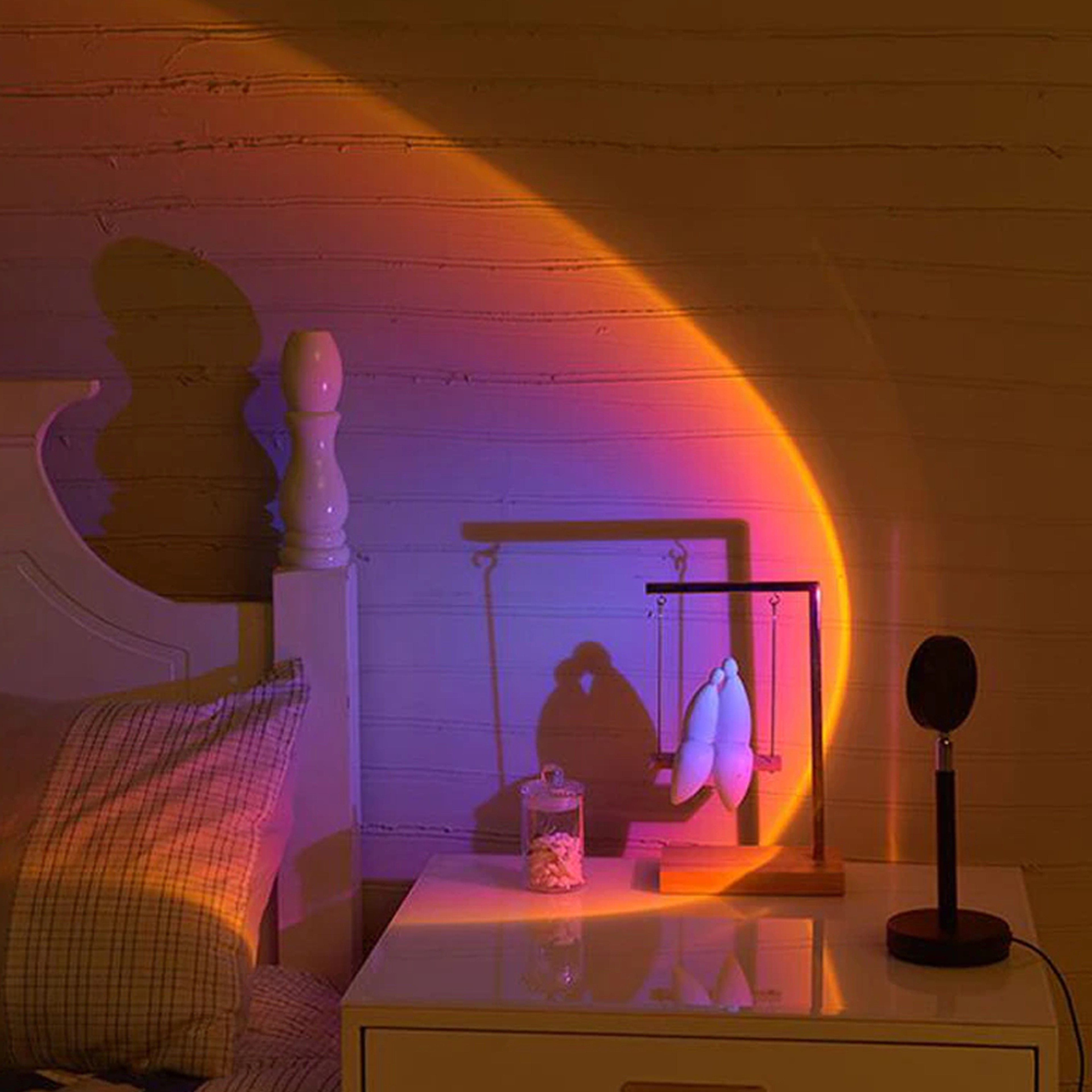 Relaxing Rainbow Sunset Red LED Projector 5