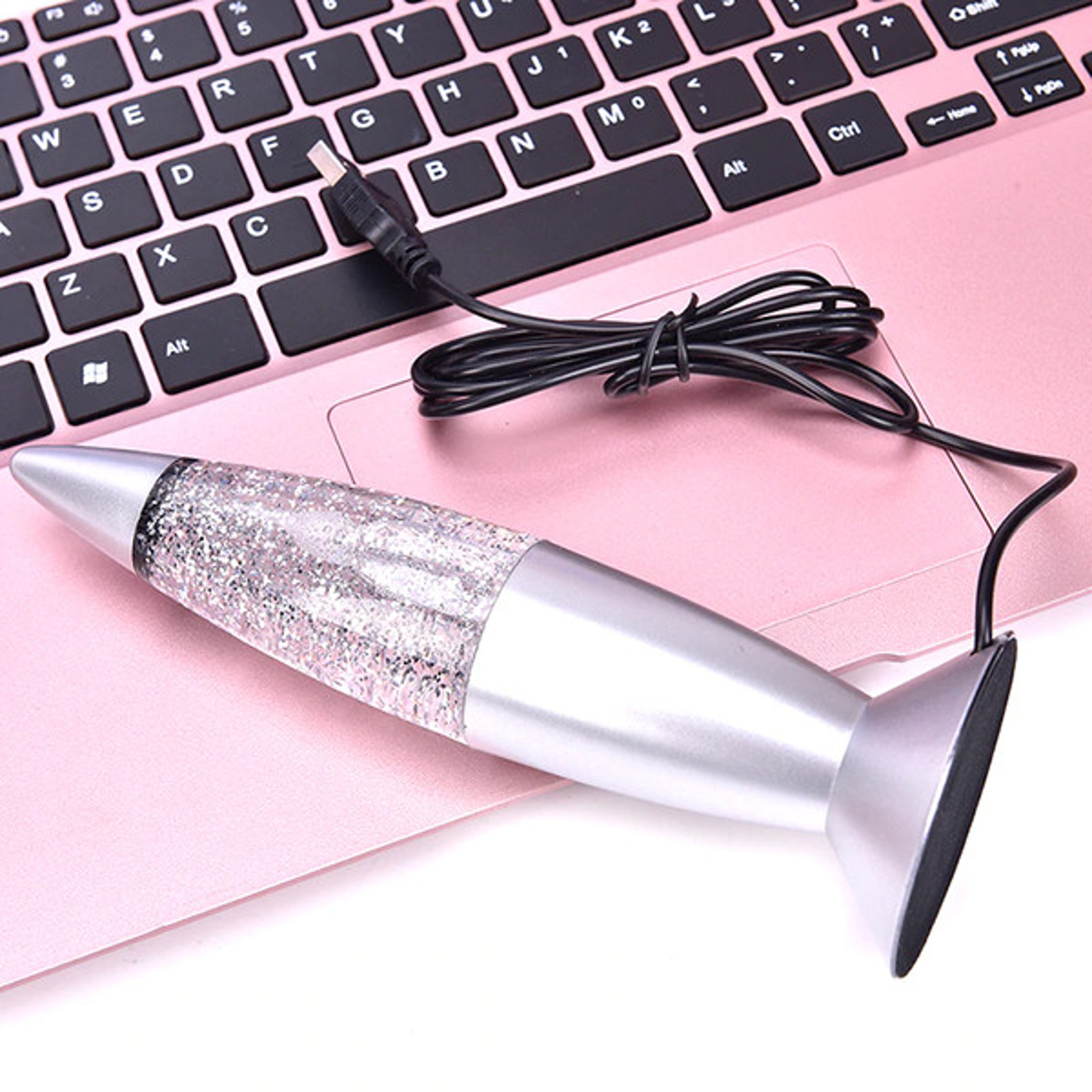 Silver Glitter Lava Lamp 5