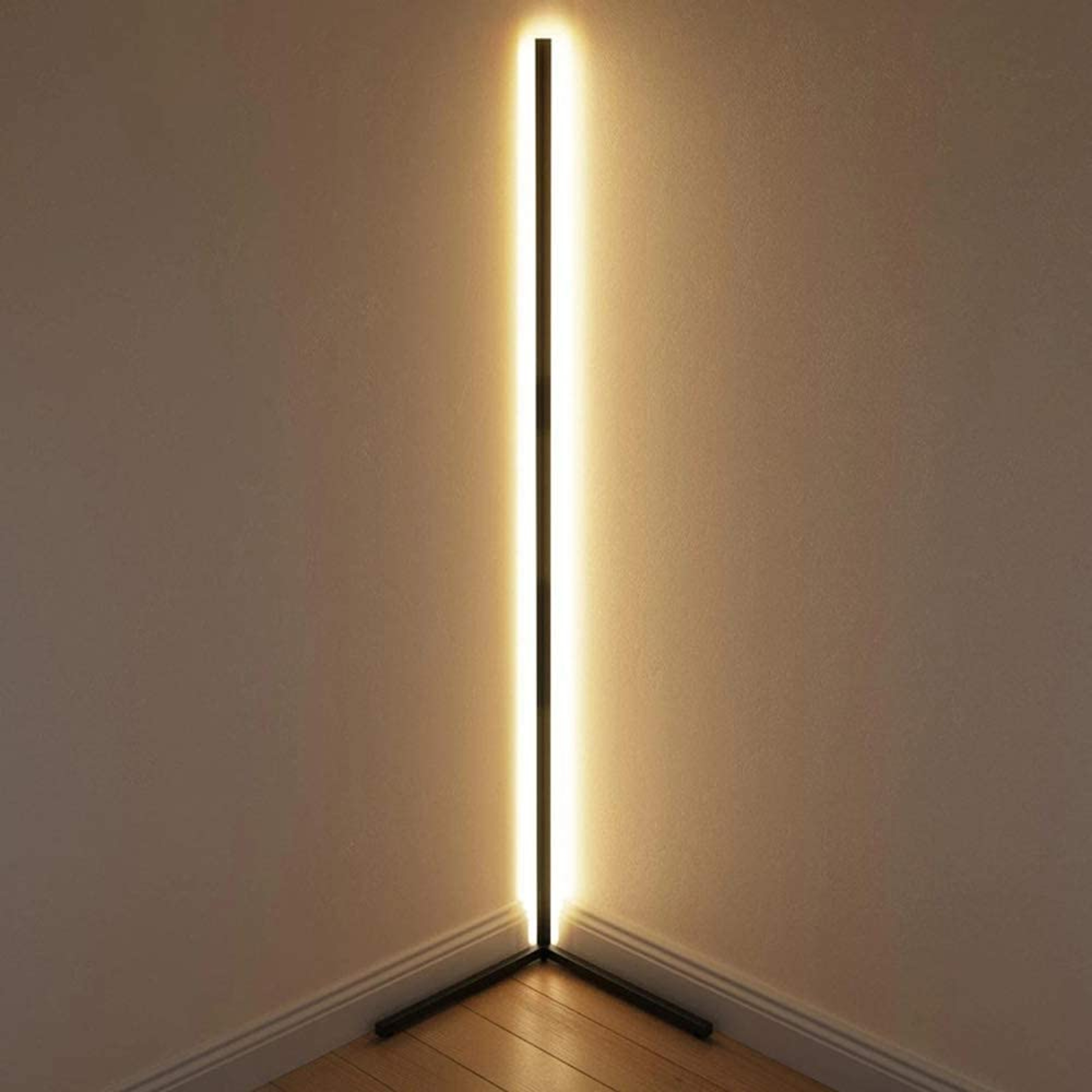 Color-Changing LED RGB Floor Lamp With Wireless Control Black