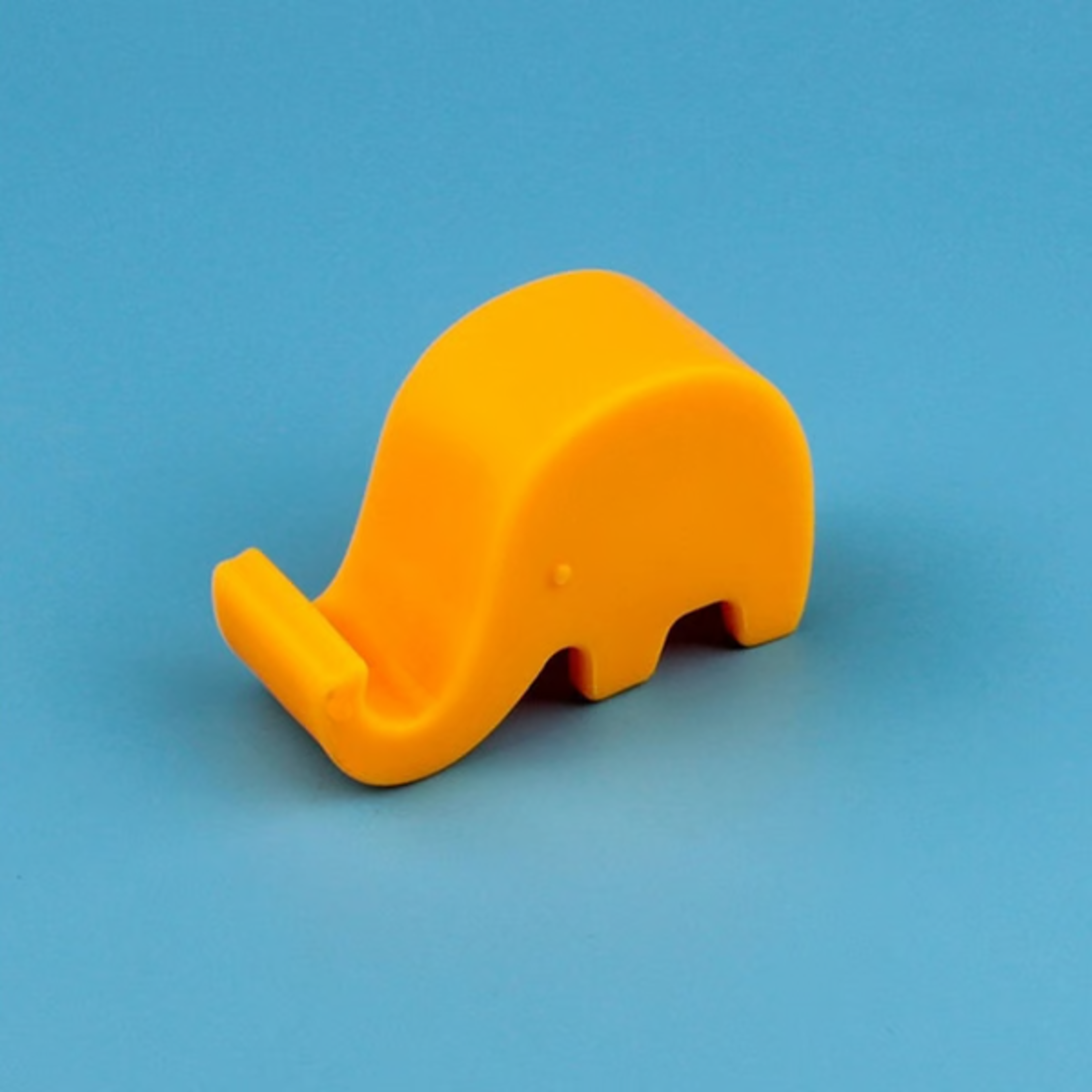 Plastic Elephant Phone Holder orange